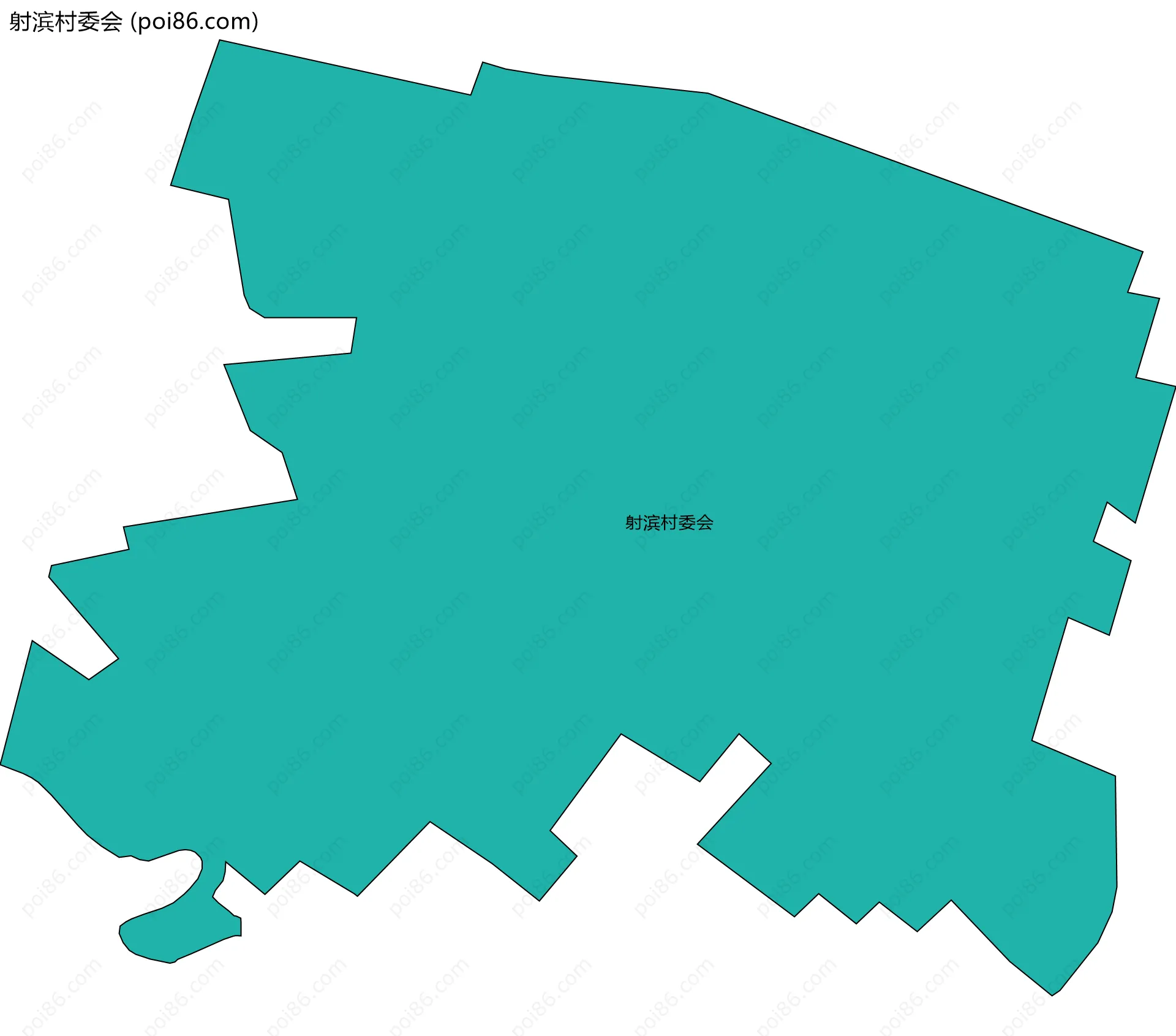射滨村委会边界地图
