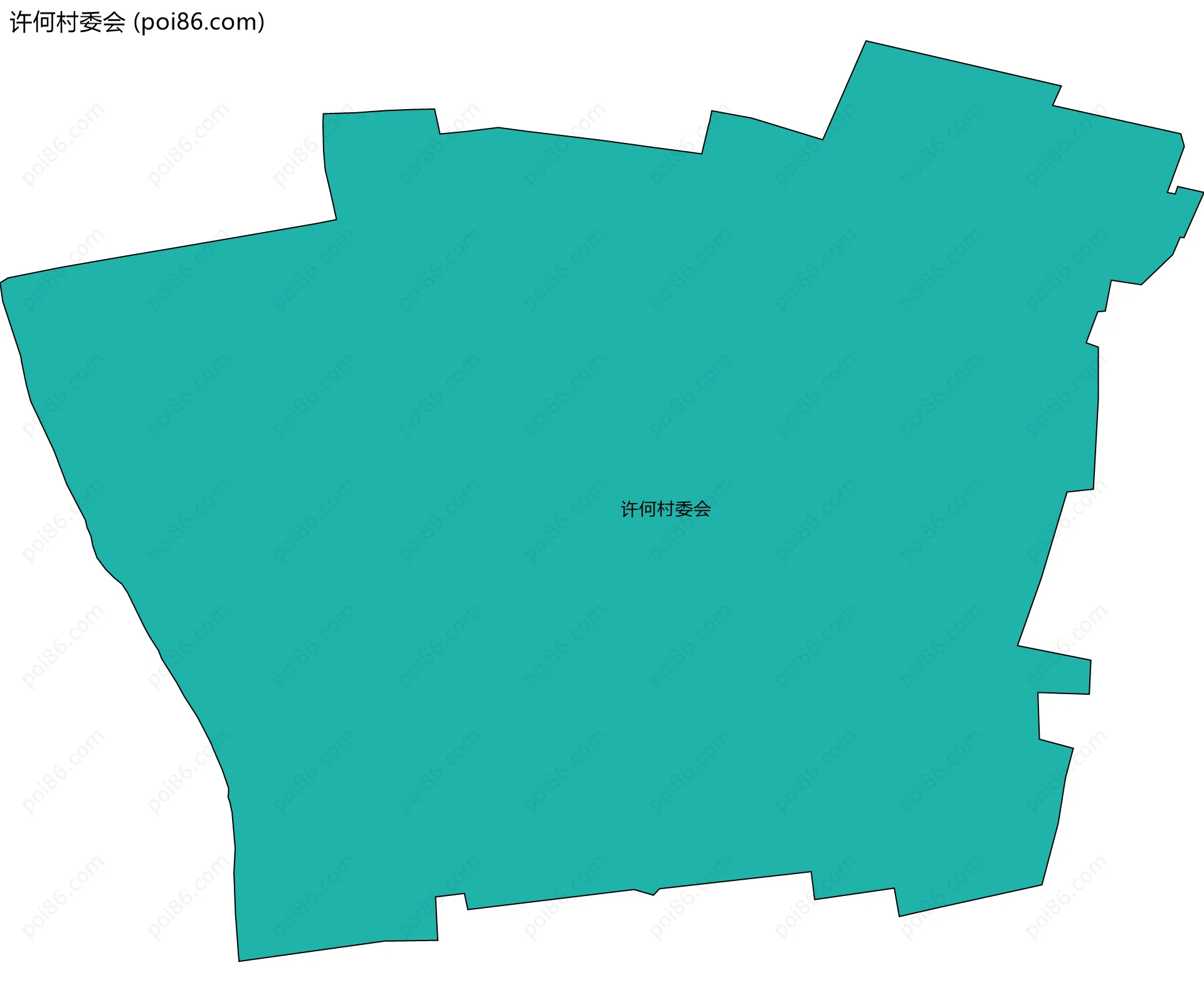 许何村委会边界地图