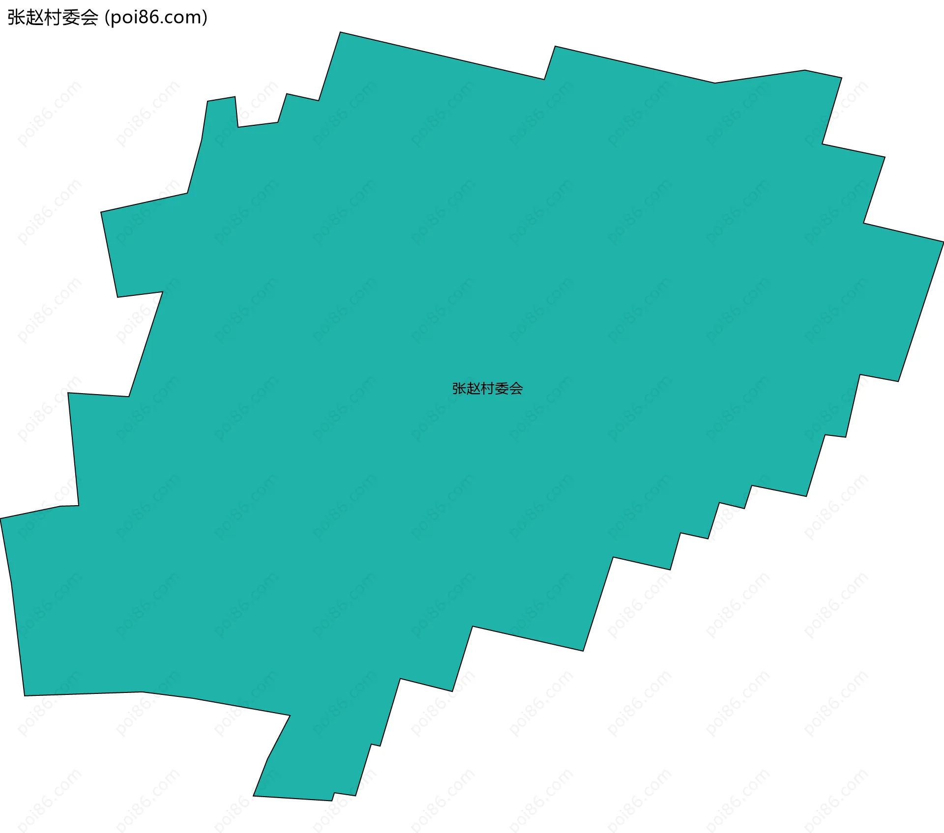 张赵村委会边界地图