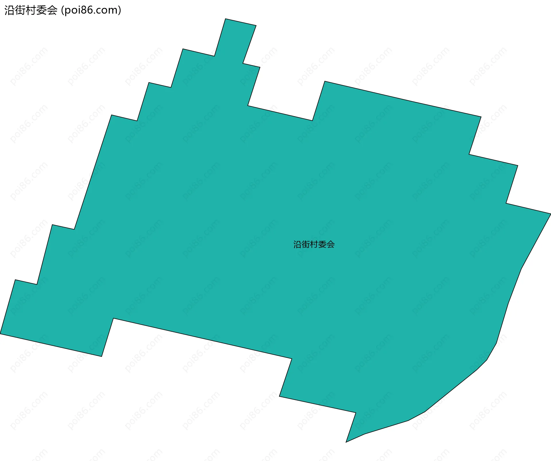 沿街村委会边界地图