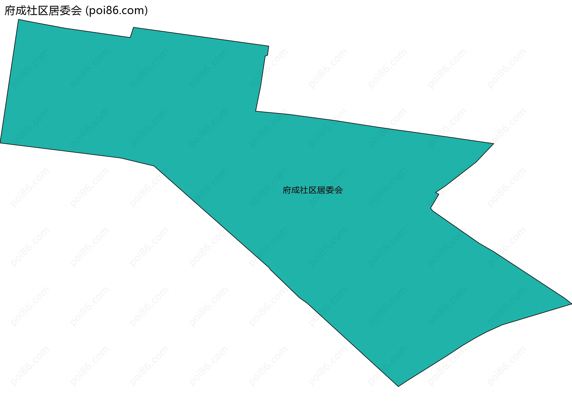 府成社区居委会边界地图