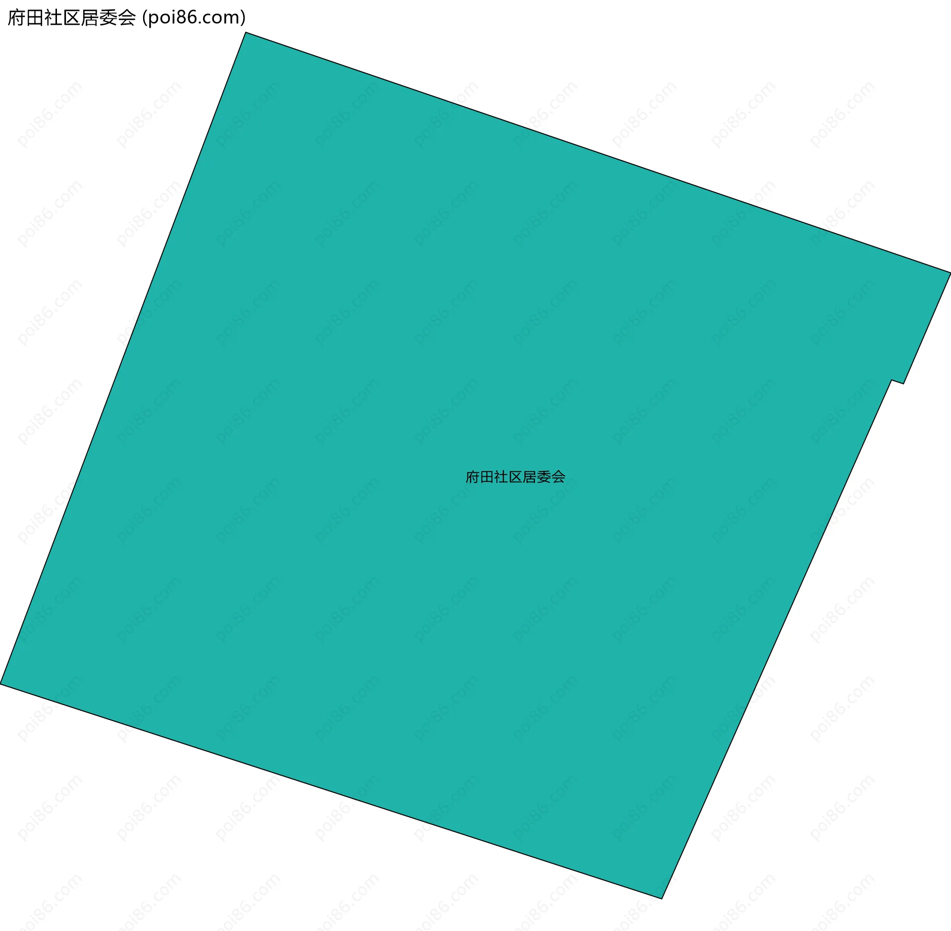 府田社区居委会边界地图
