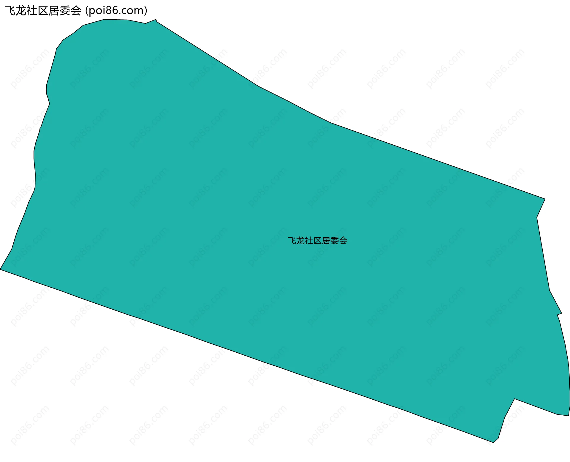 飞龙社区居委会边界地图