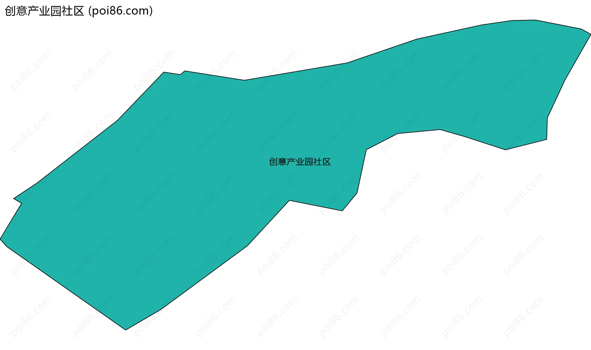 创意产业园社区边界地图