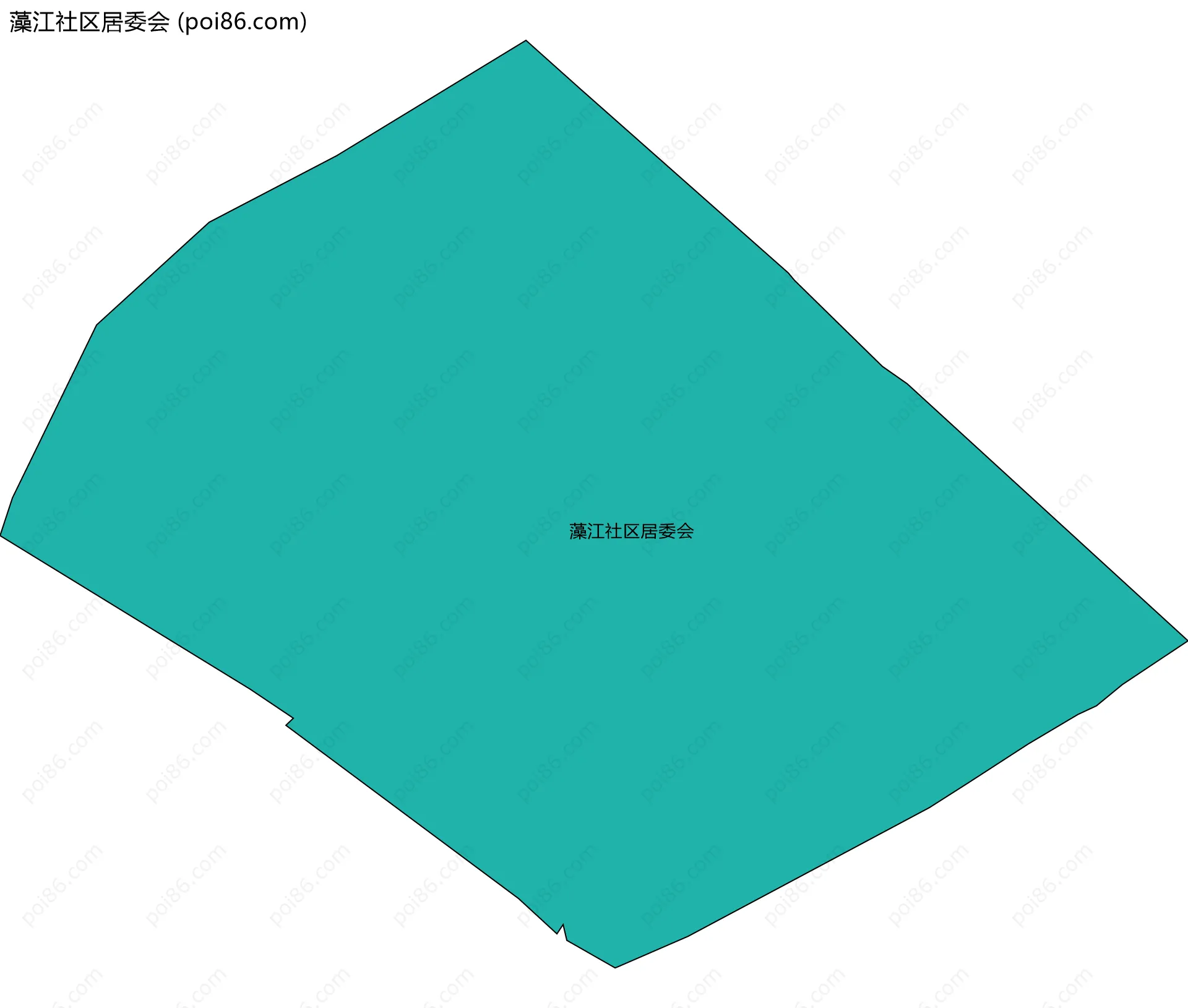 藻江社区居委会边界地图