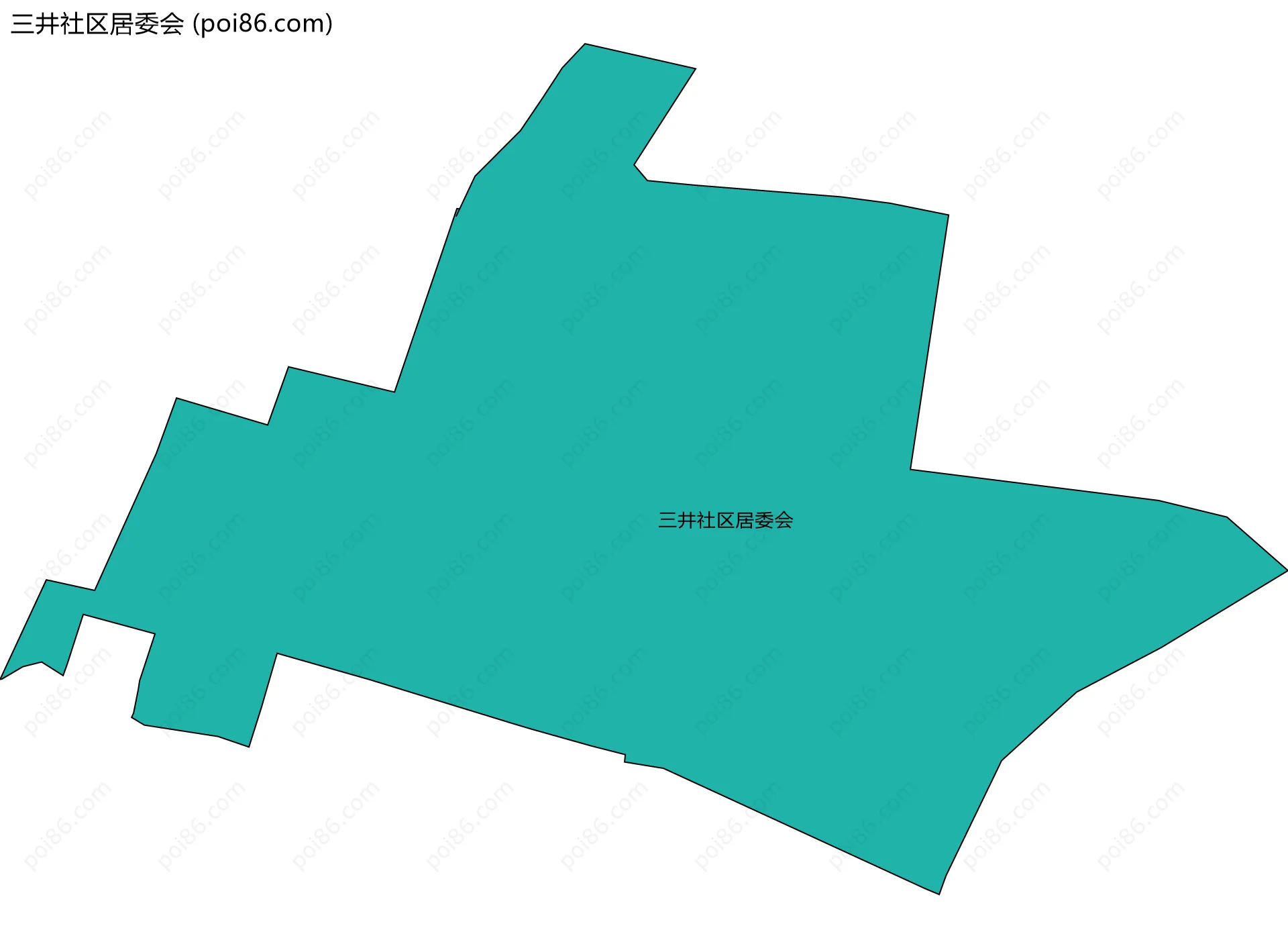 三井社区居委会边界地图