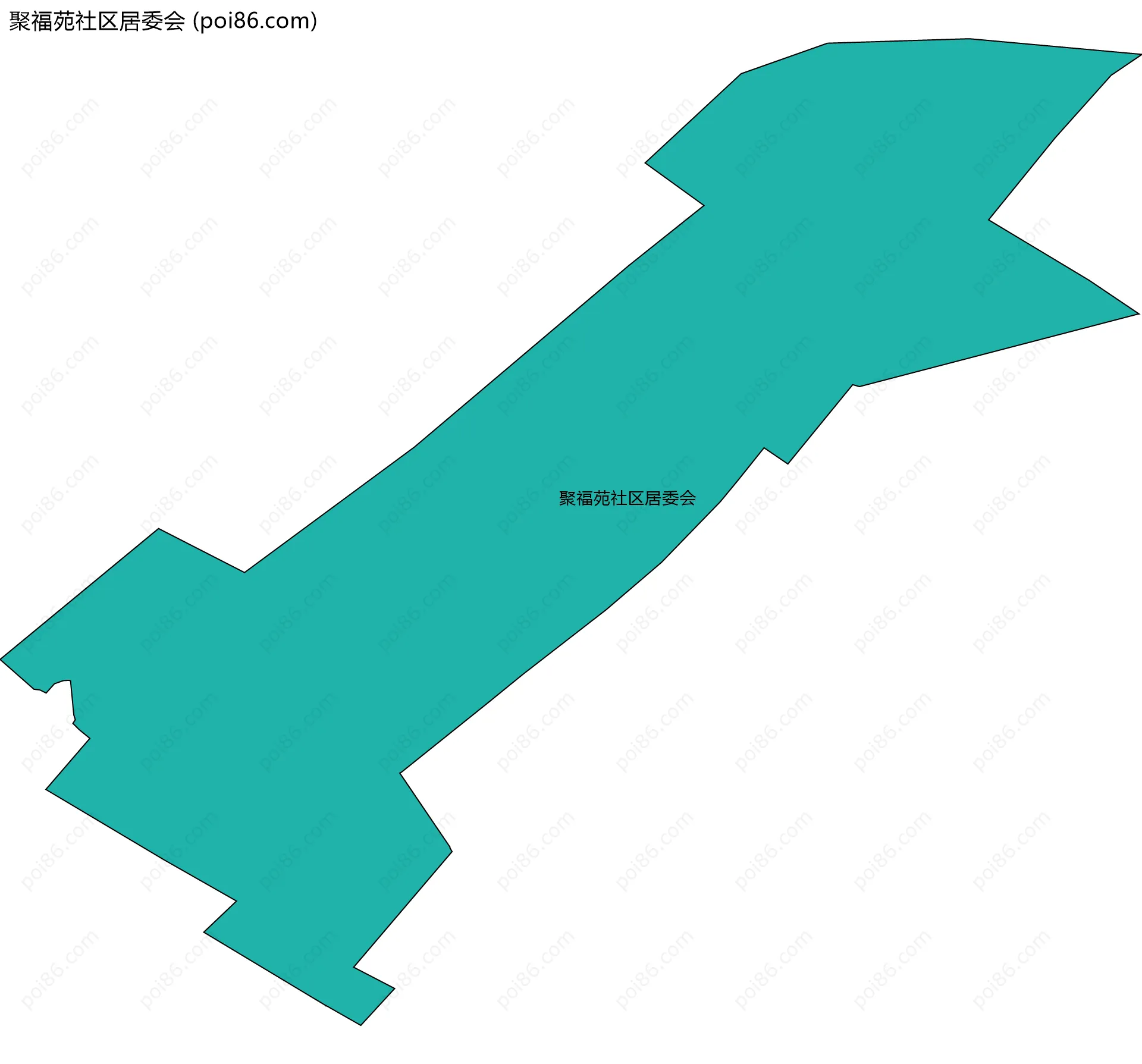 聚福苑社区居委会边界地图