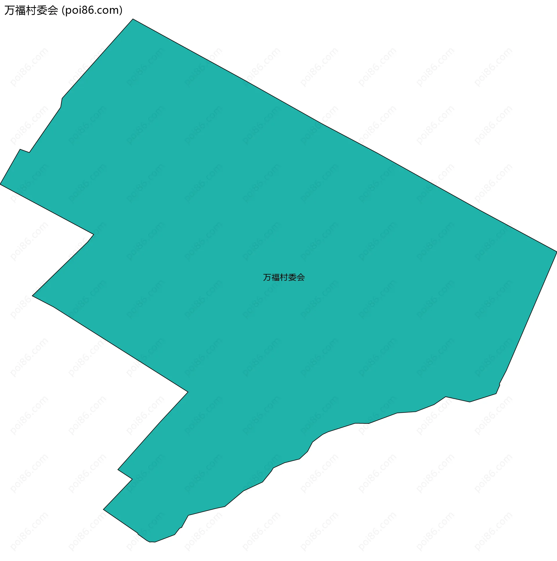 万福村委会边界地图