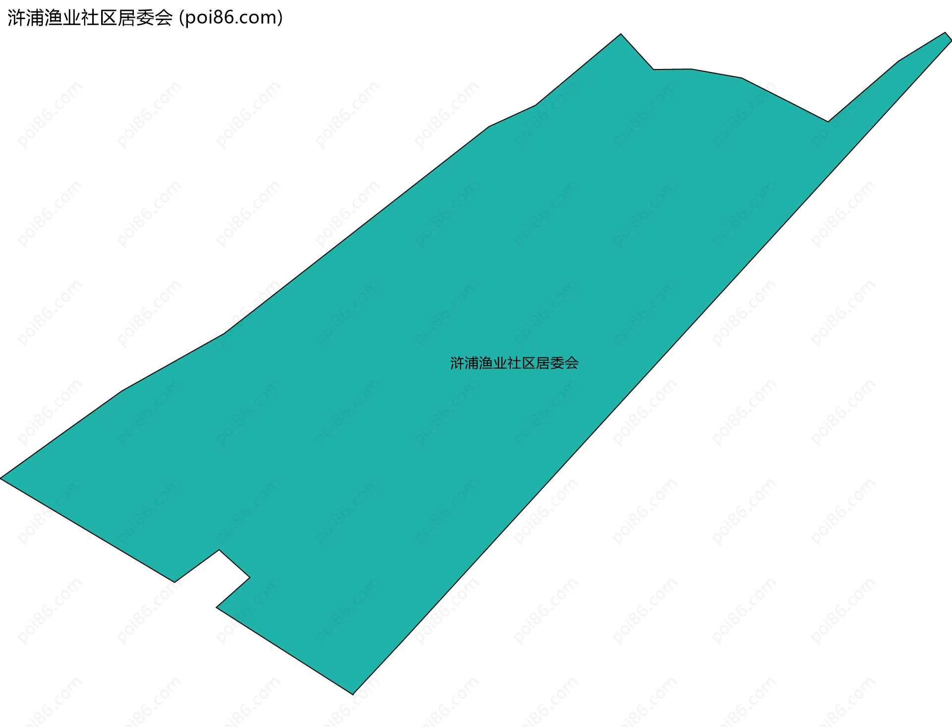 浒浦渔业社区居委会边界地图