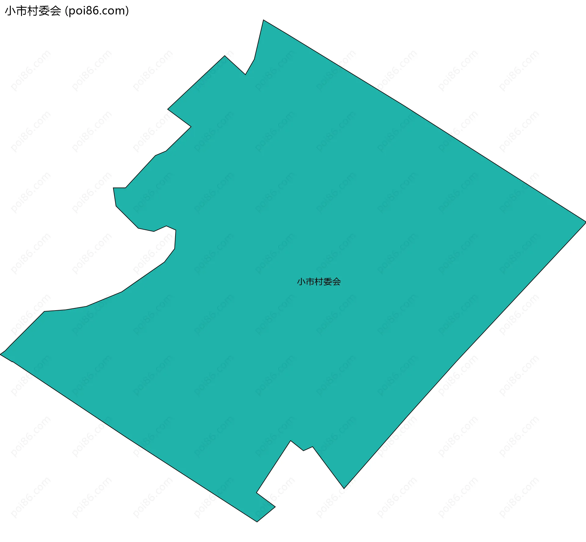 小市村委会边界地图