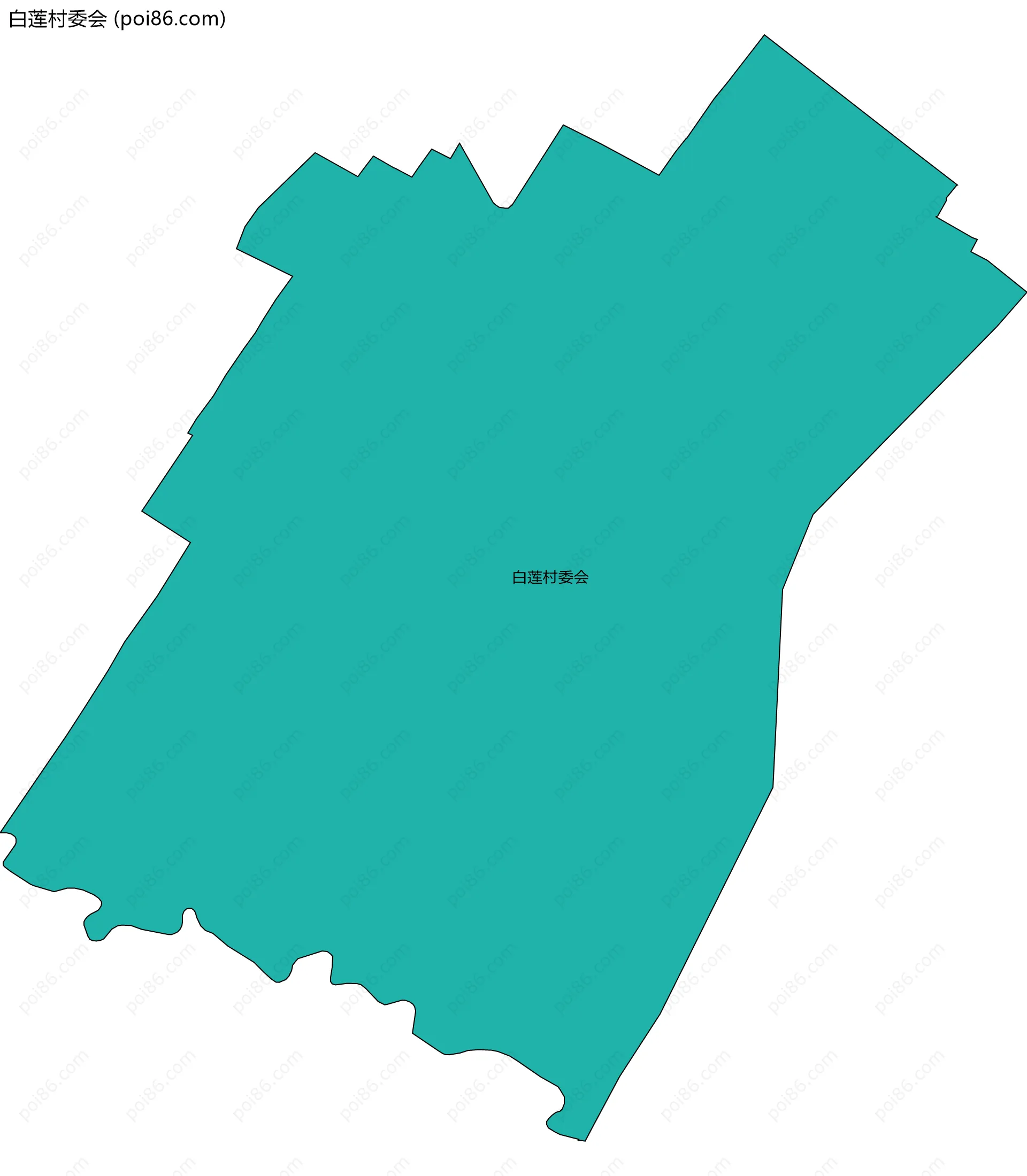 白莲村委会边界地图