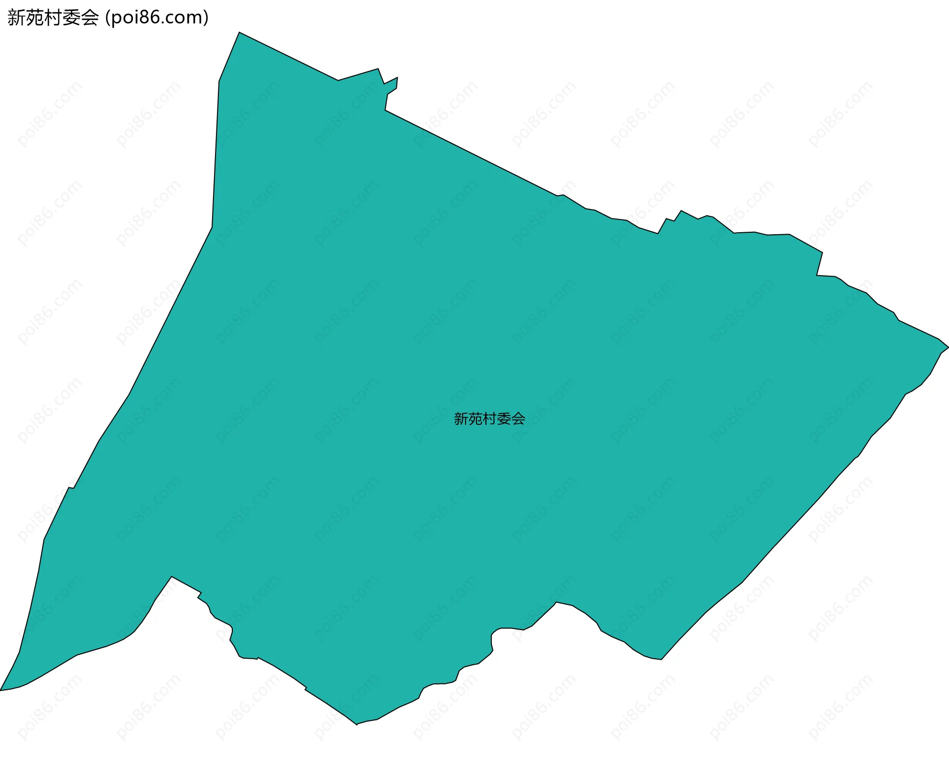 新苑村委会边界地图