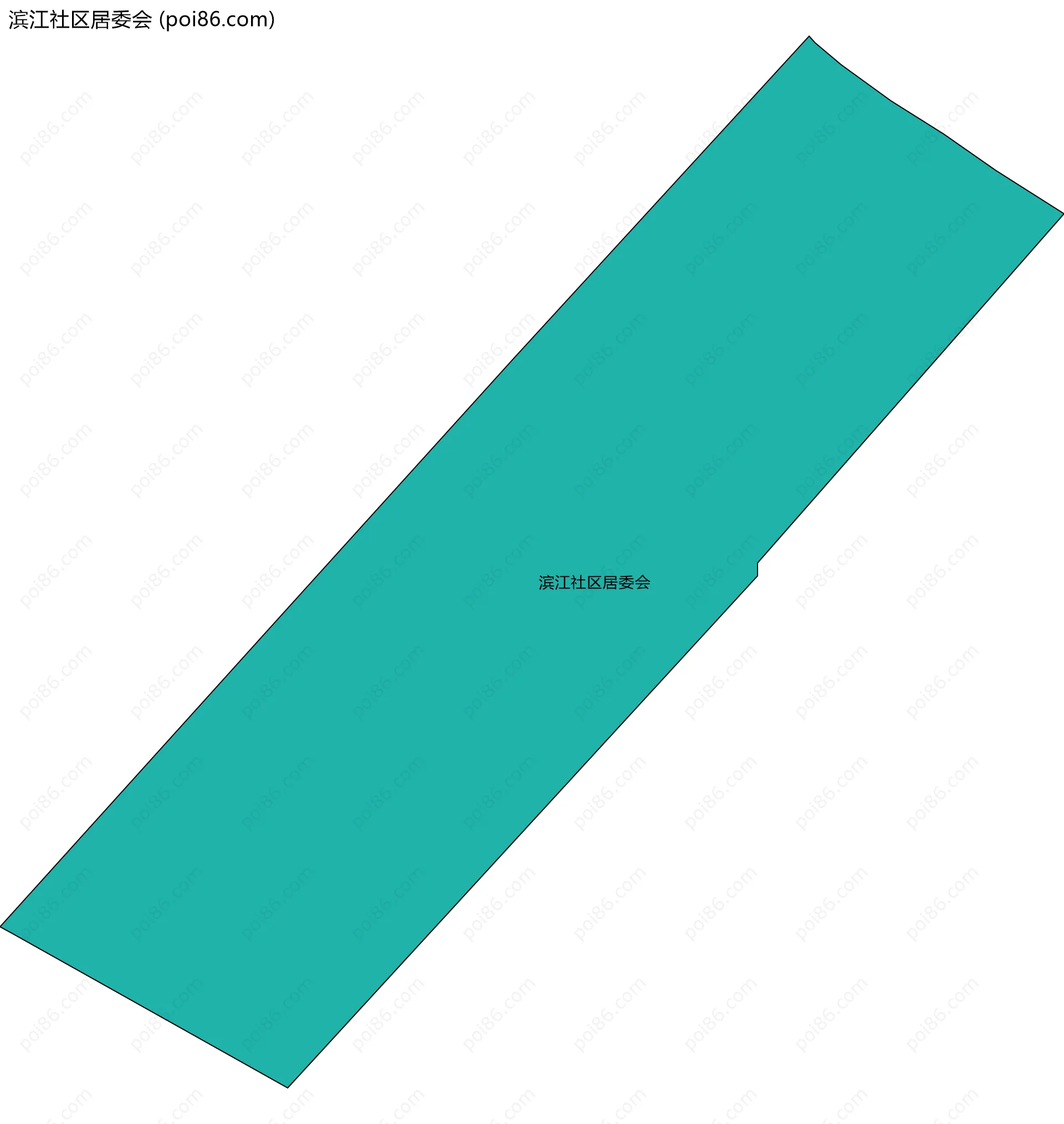 滨江社区居委会边界地图