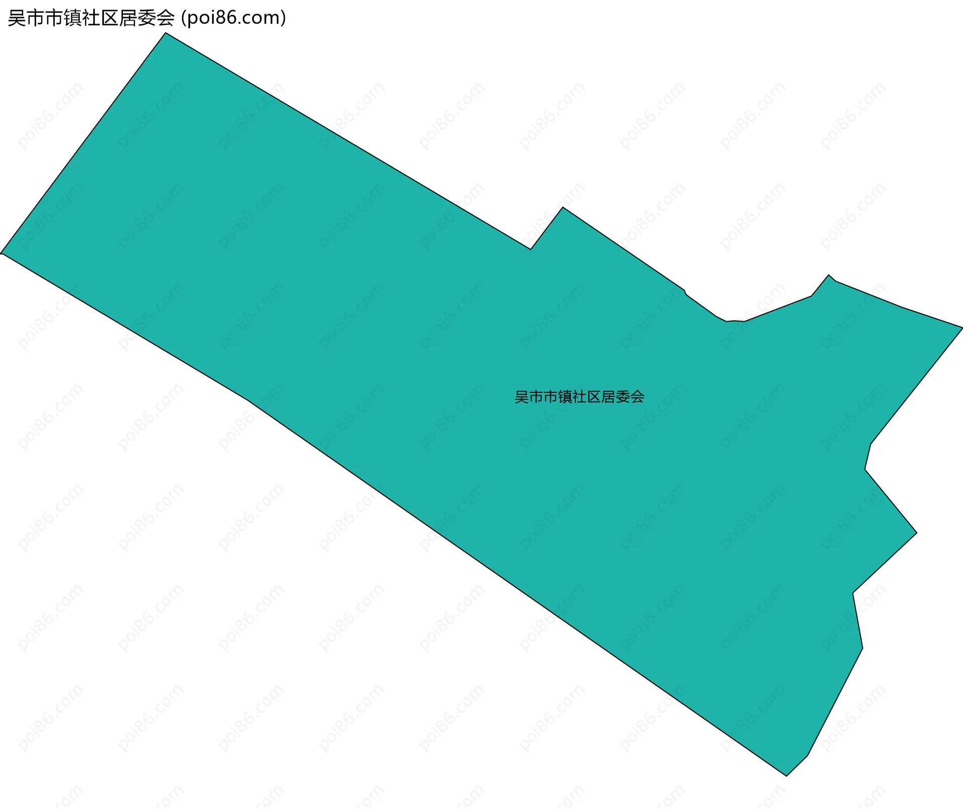 吴市市镇社区居委会边界地图