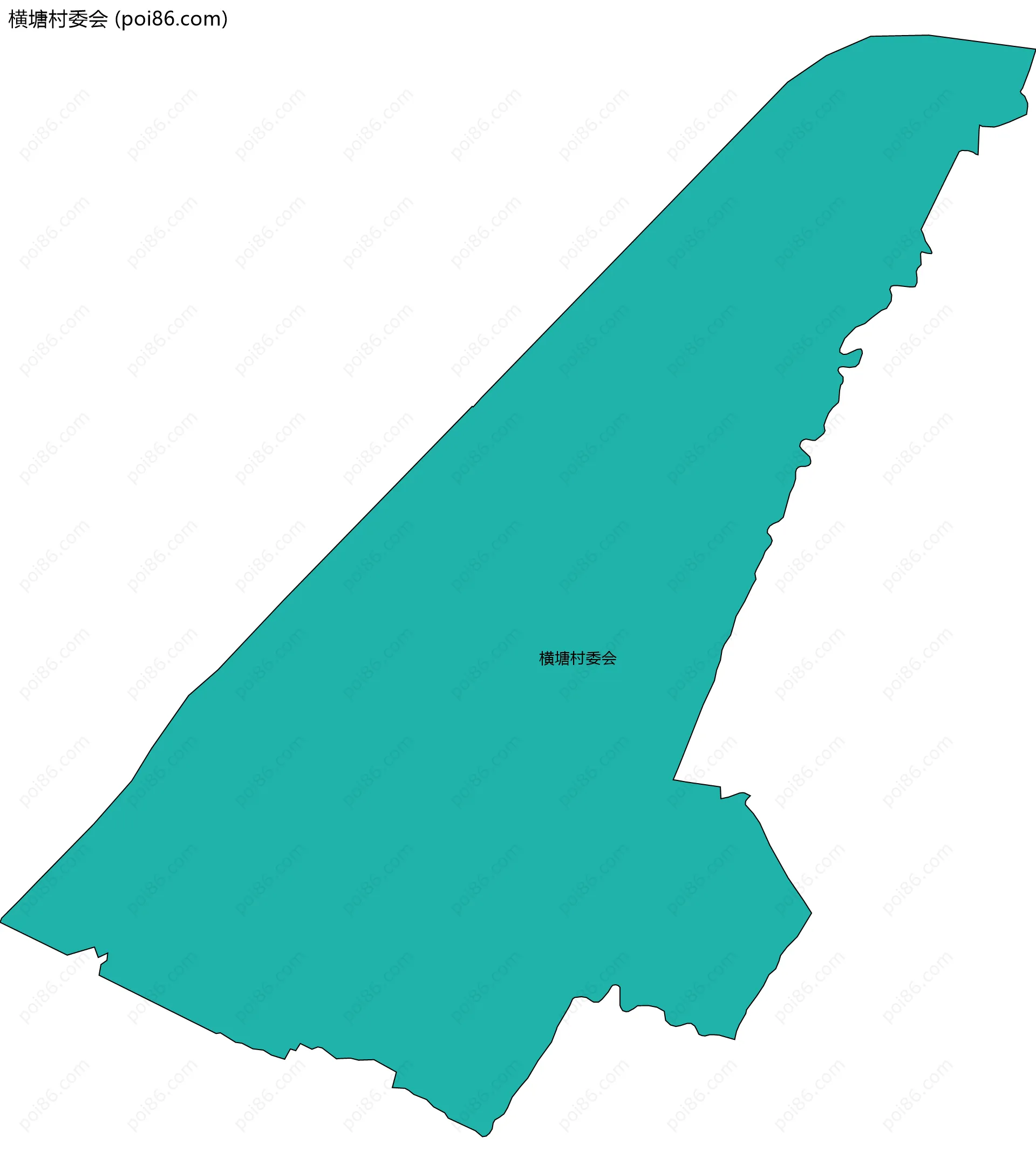 横塘村委会边界地图