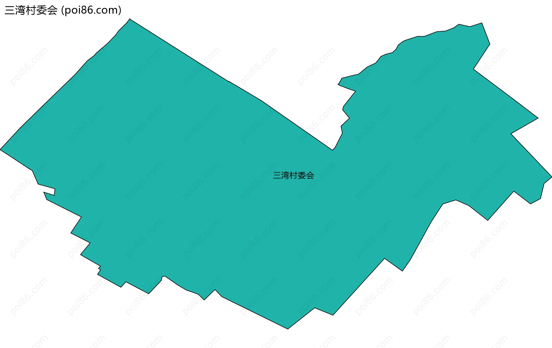 三湾村委会边界地图