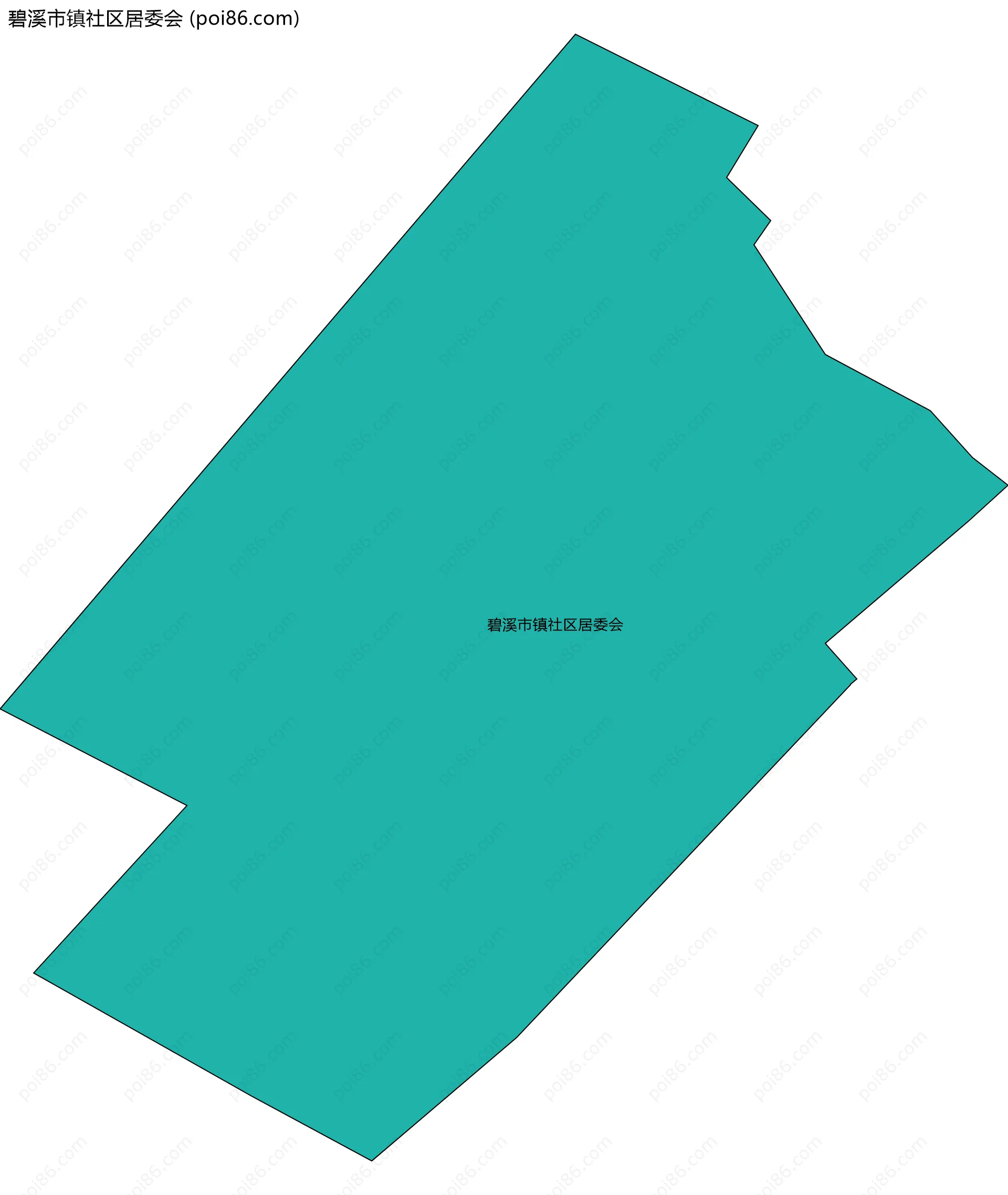 碧溪市镇社区居委会边界地图