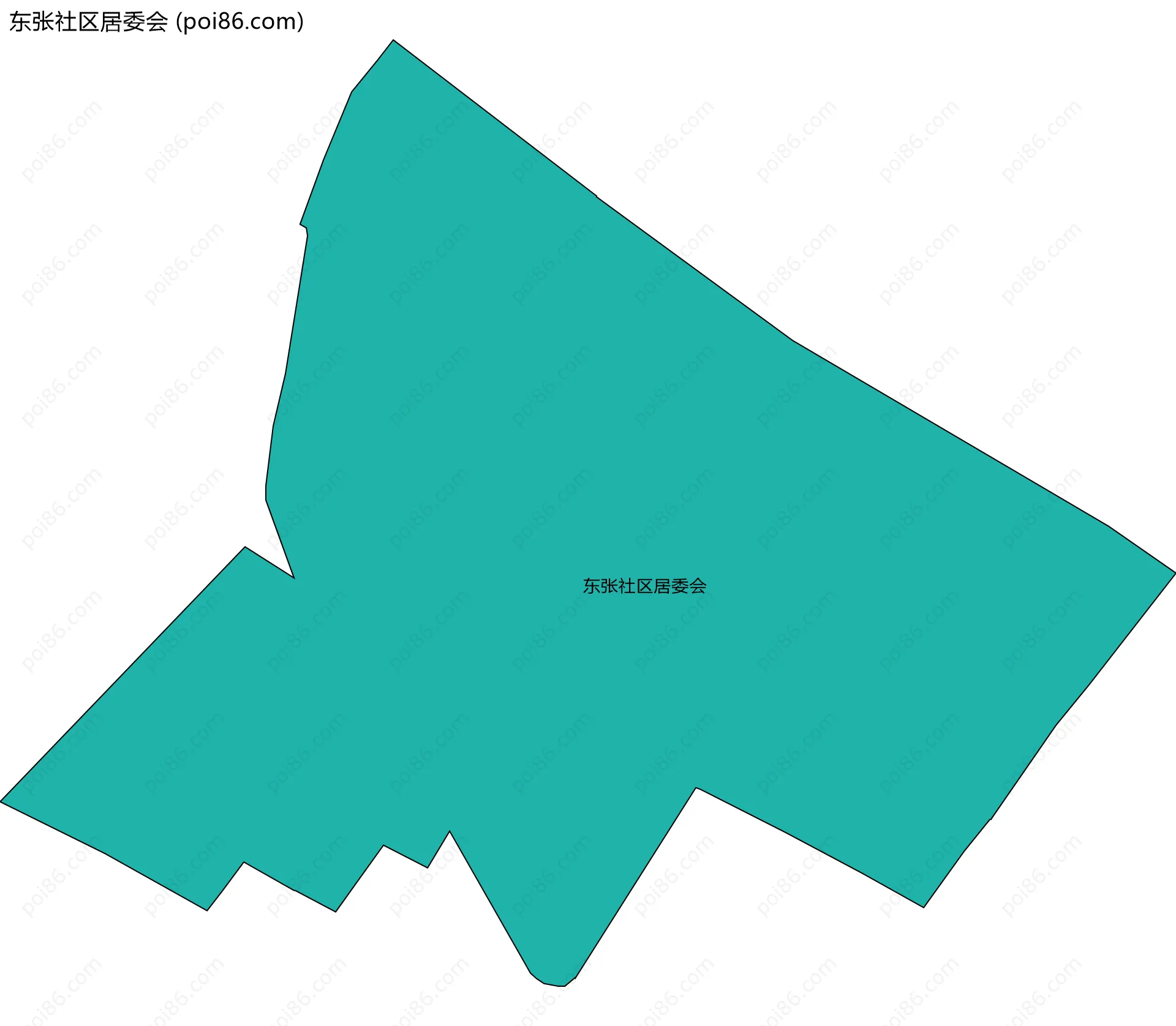 东张社区居委会边界地图