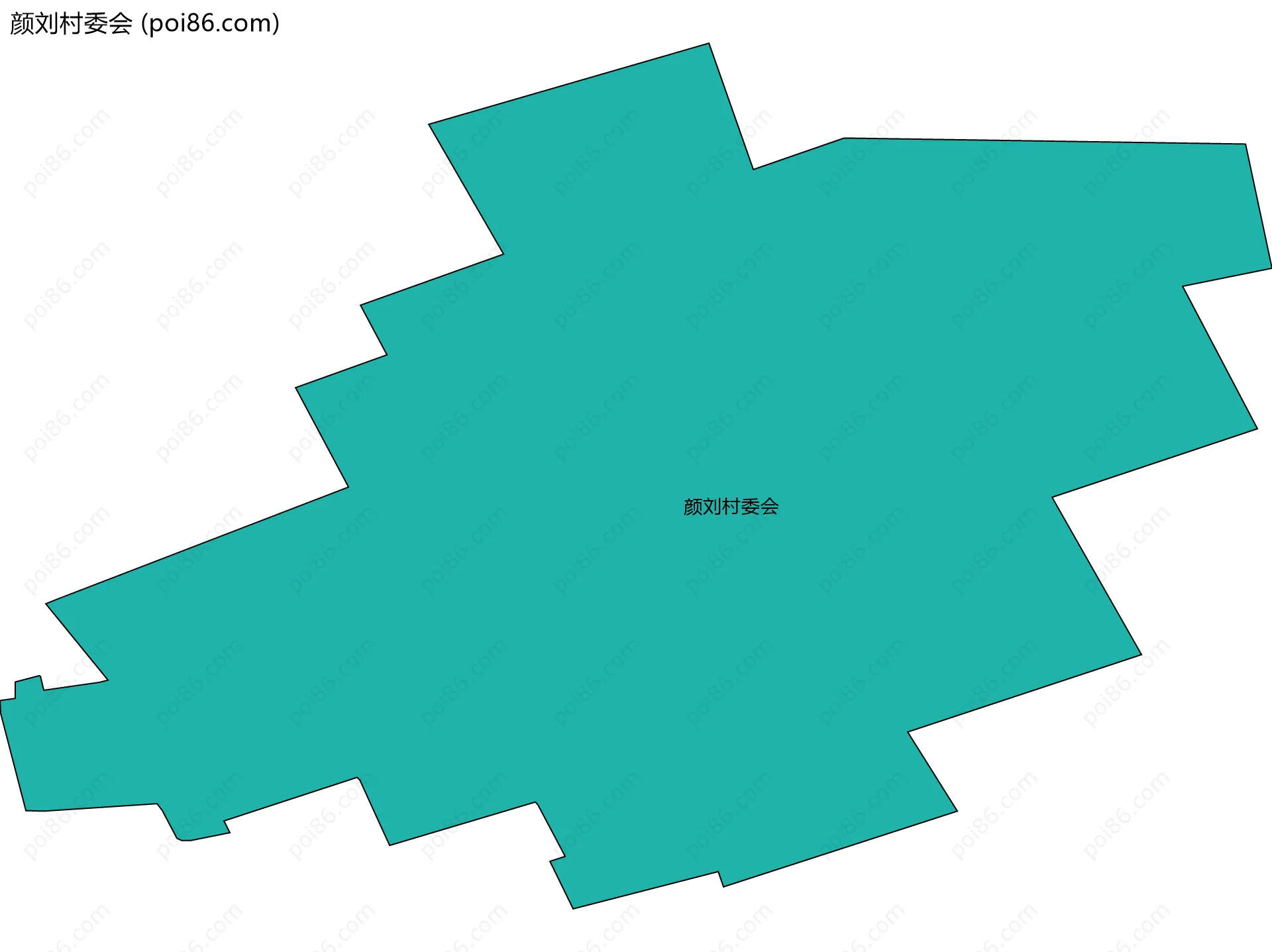 颜刘村委会边界地图