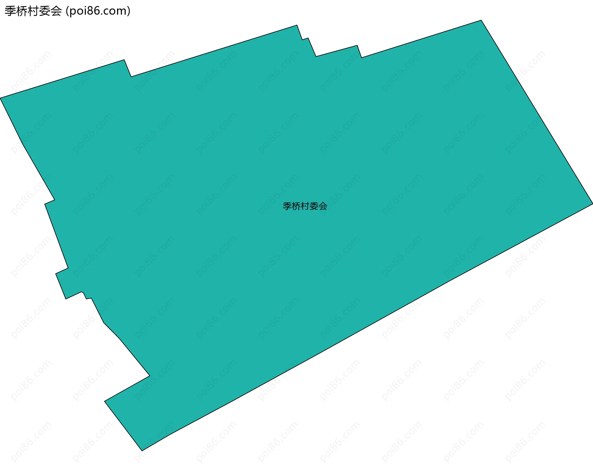 季桥村委会边界地图