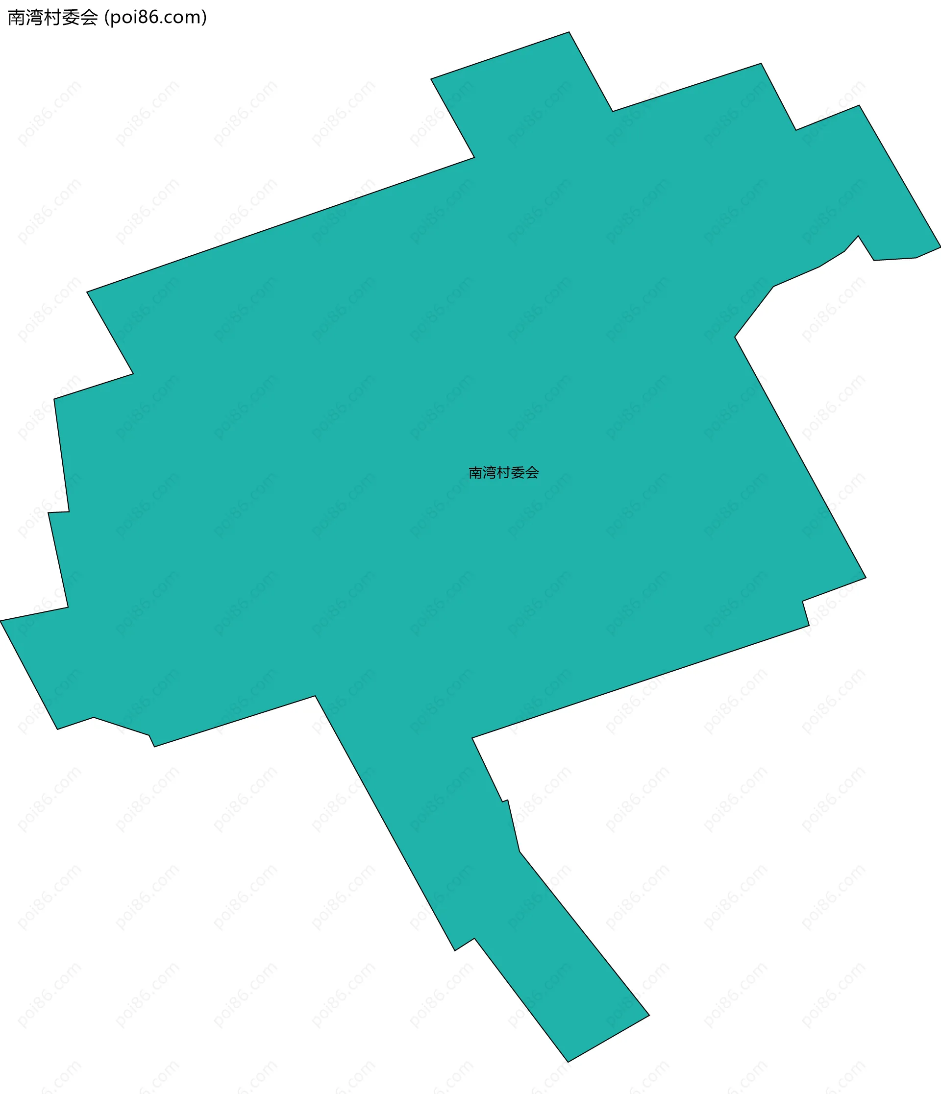 南湾村委会边界地图