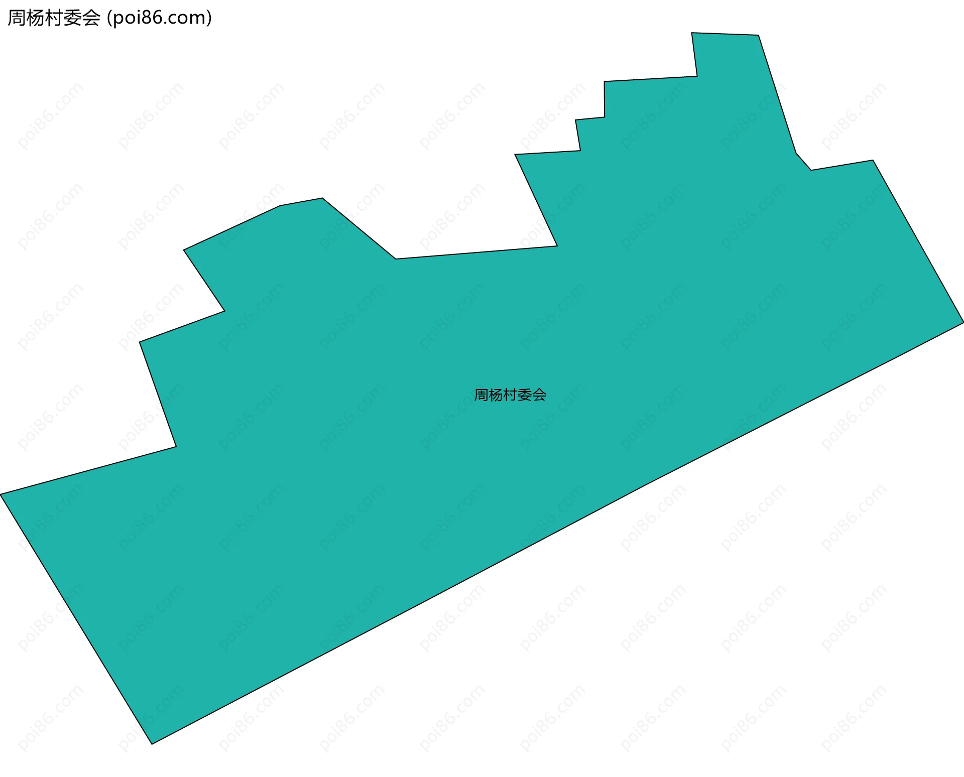 周杨村委会边界地图