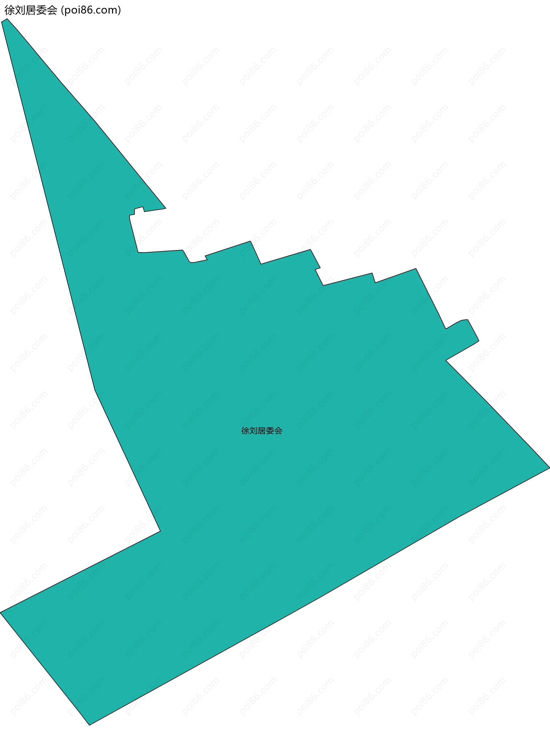 徐刘居委会边界地图