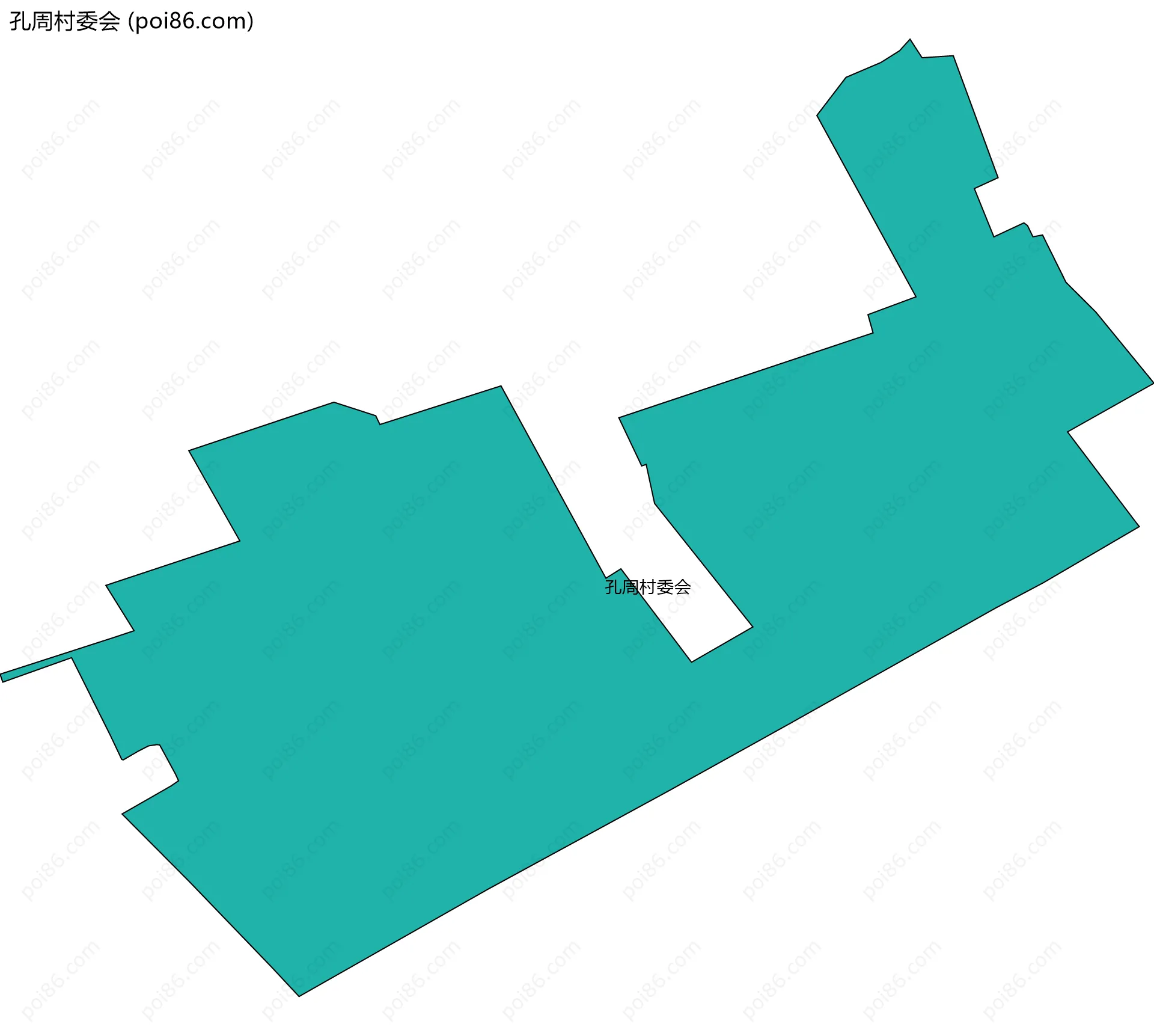 孔周村委会边界地图