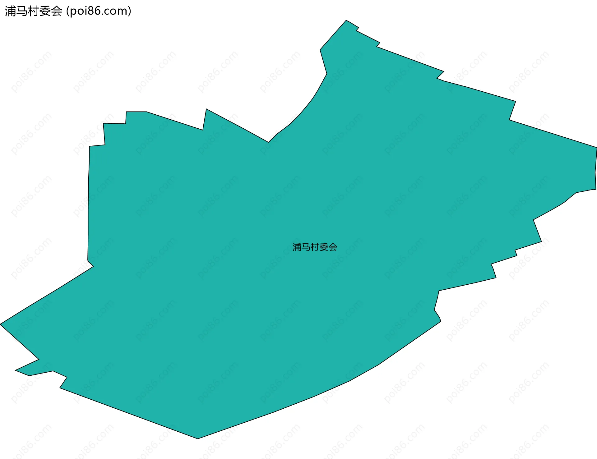 浦马村委会边界地图