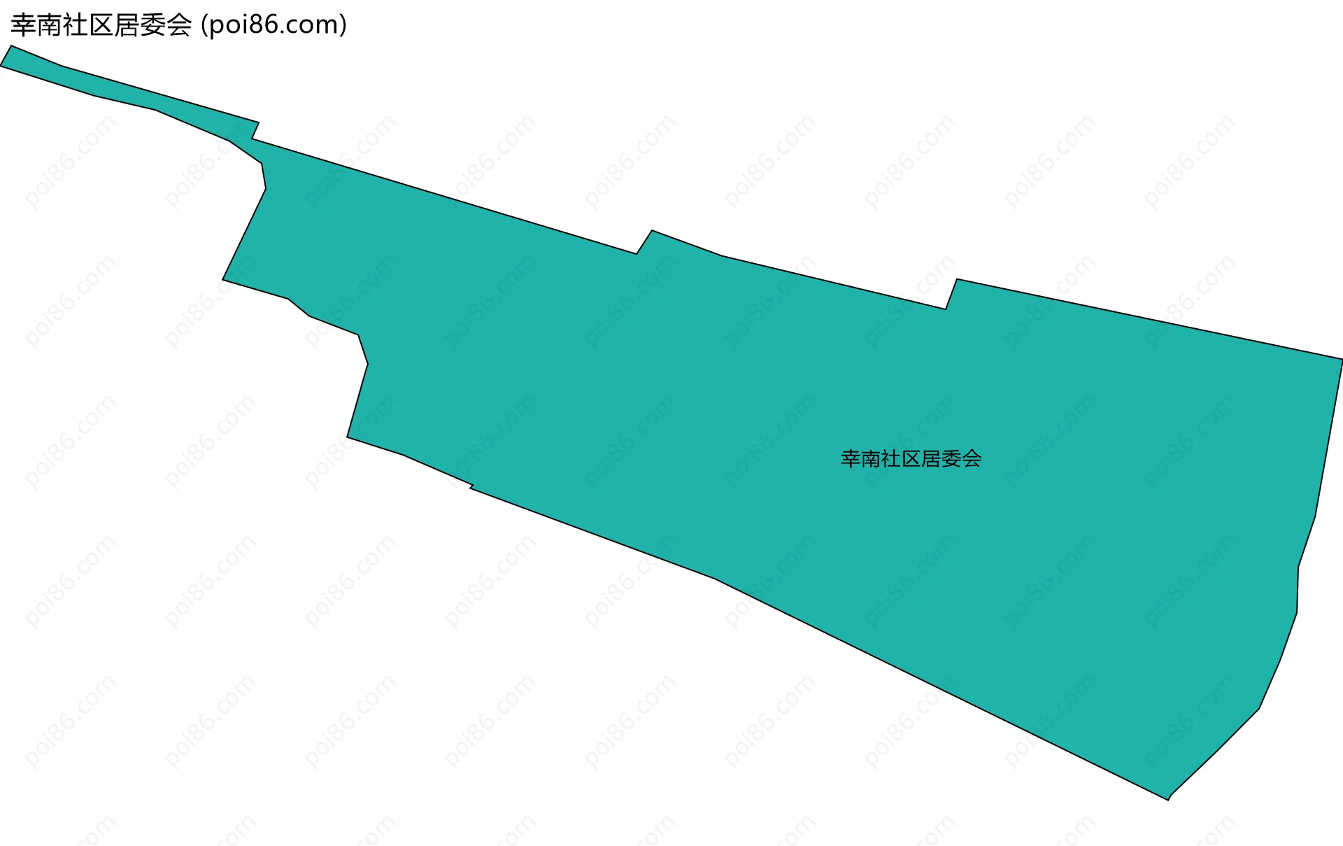 幸南社区居委会边界地图