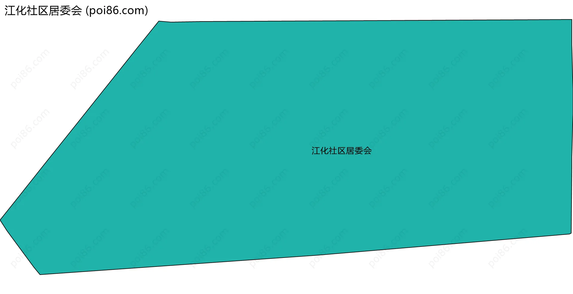 江化社区居委会边界地图