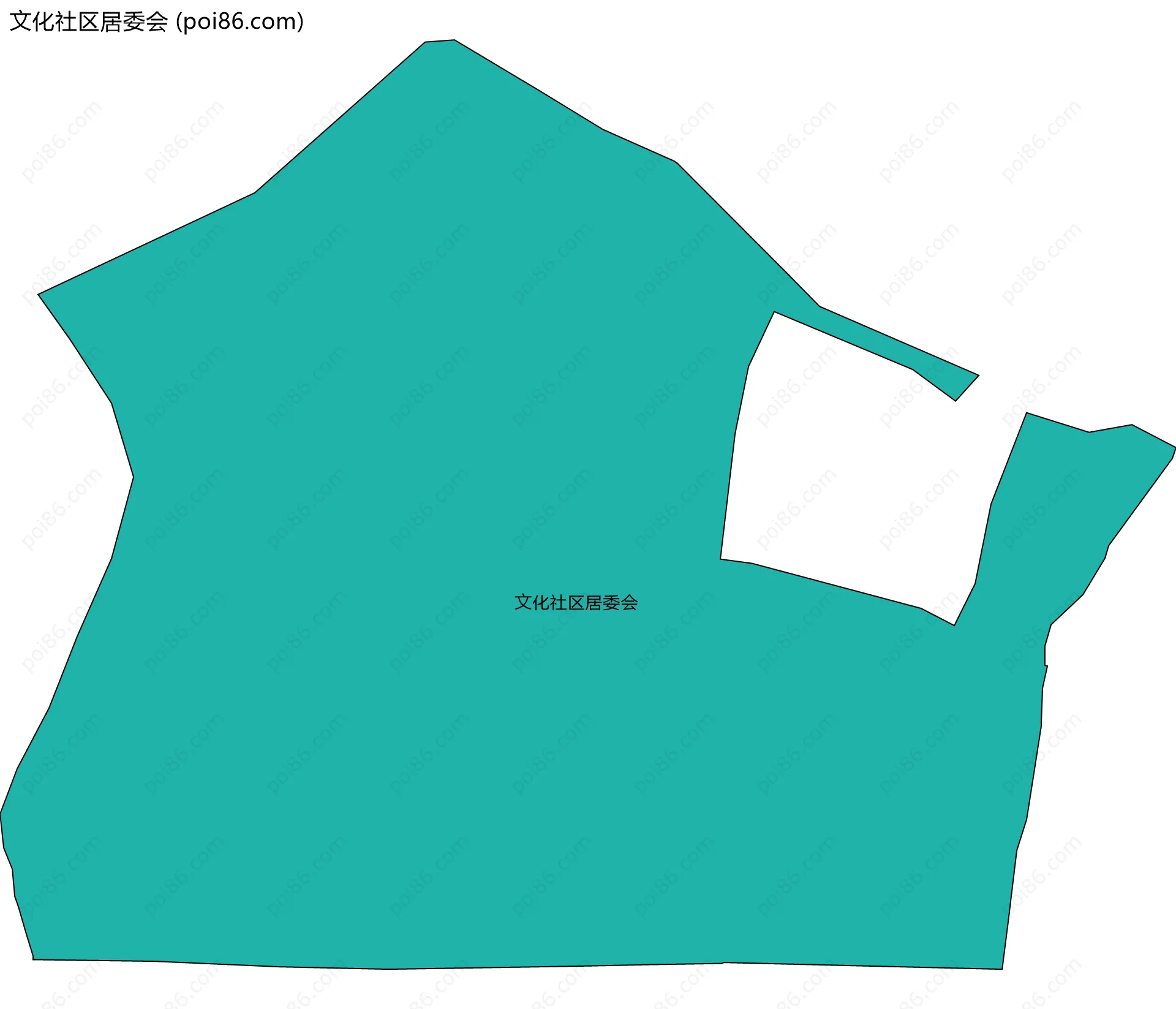 文化社区居委会边界地图