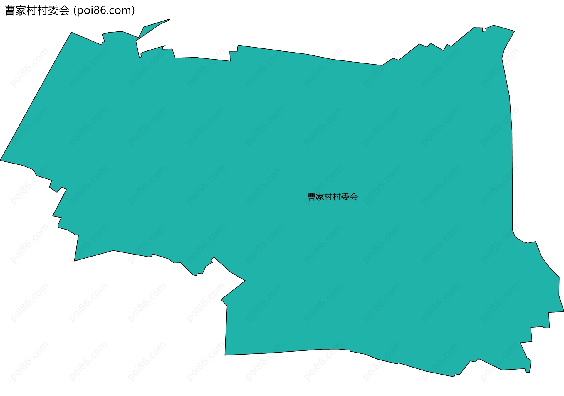 曹家村村委会边界地图