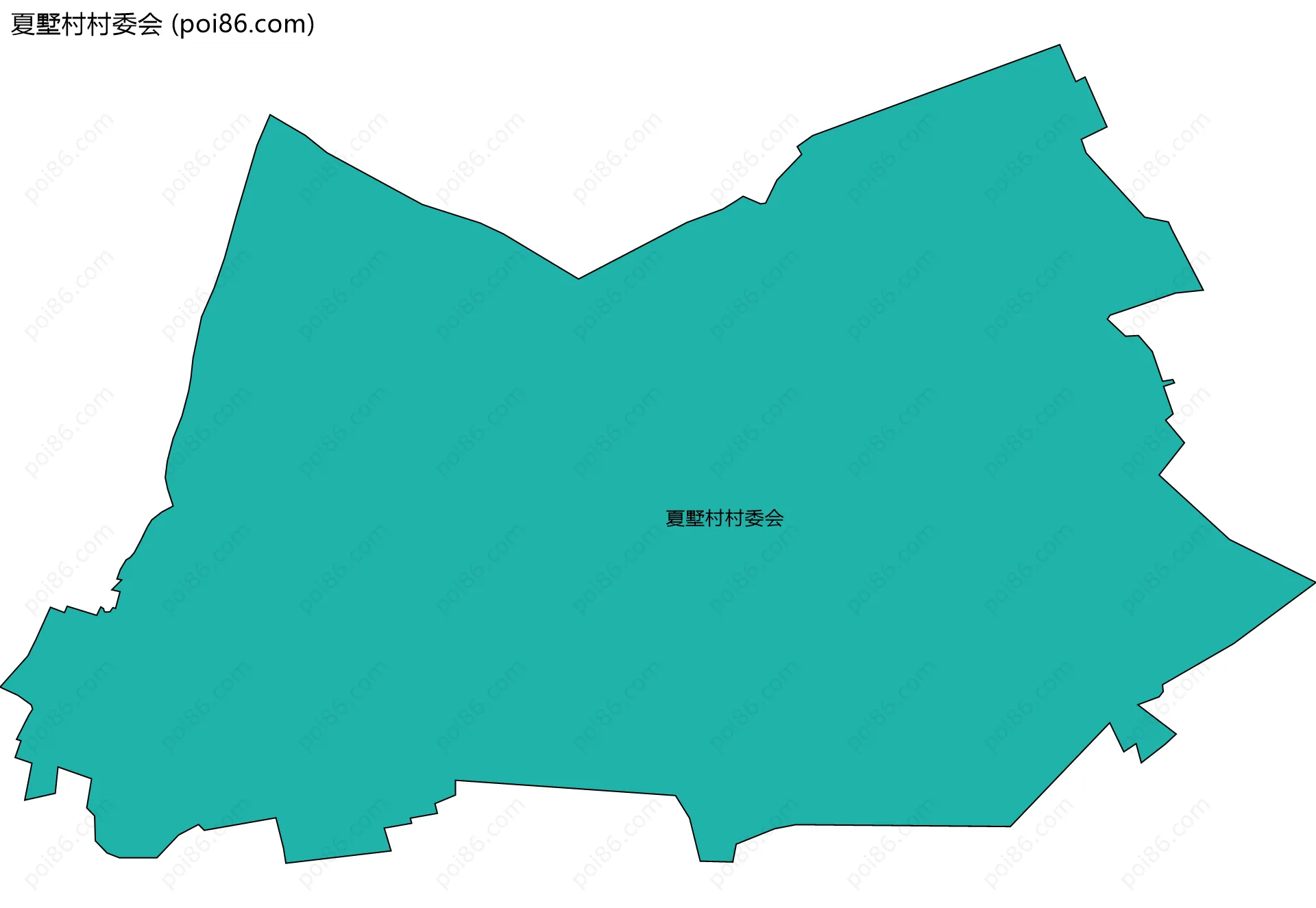 夏墅村村委会边界地图
