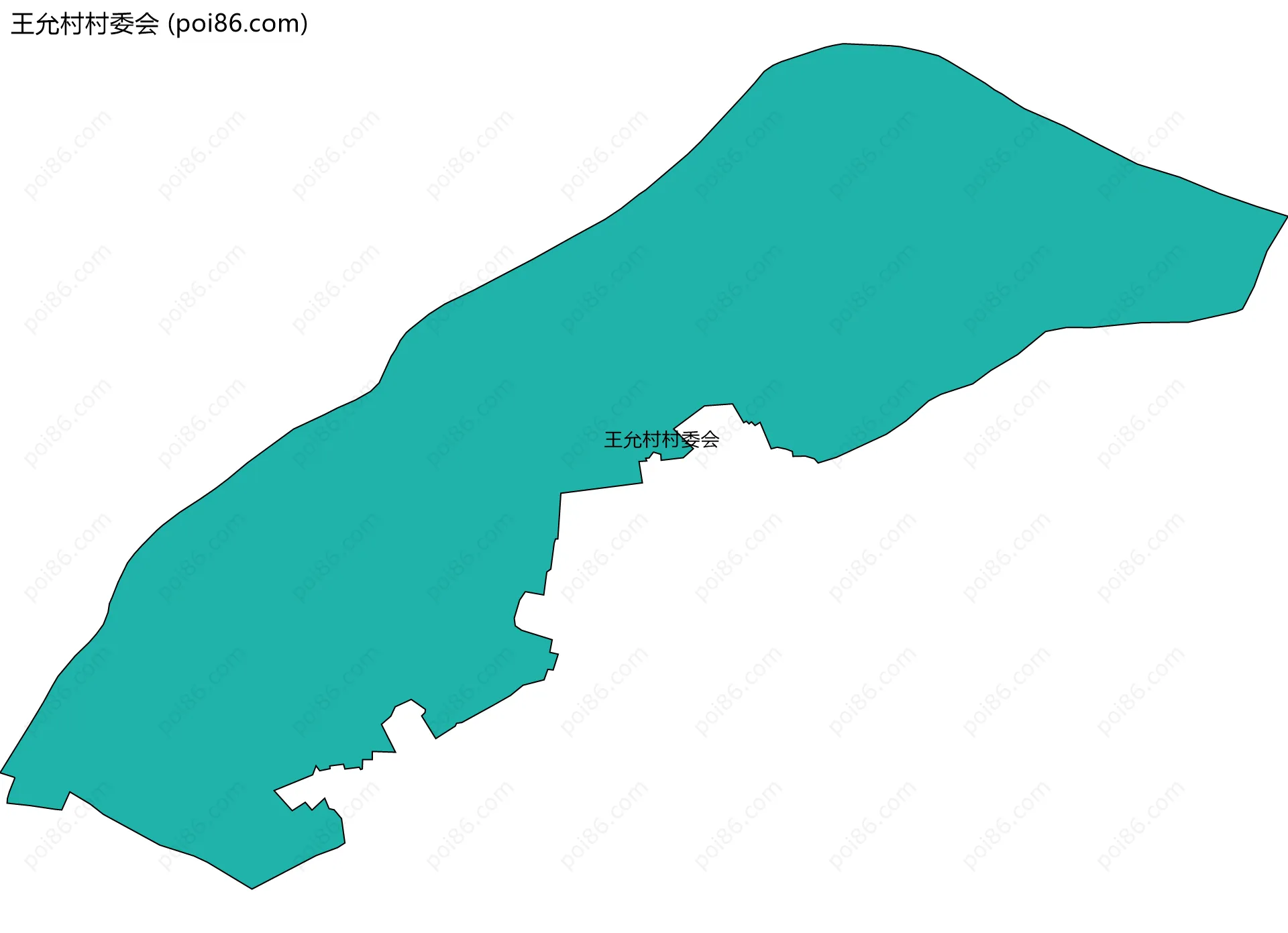 王允村村委会边界地图