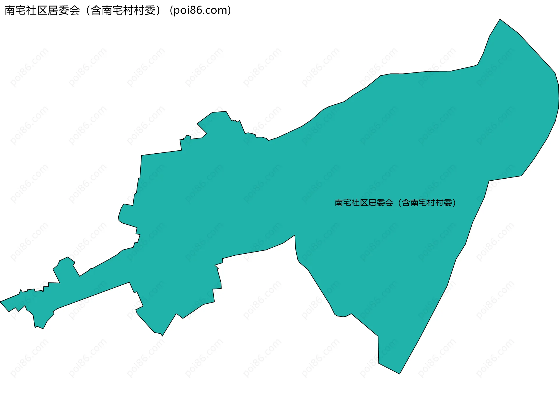 南宅社区居委会（含南宅村村委）边界地图