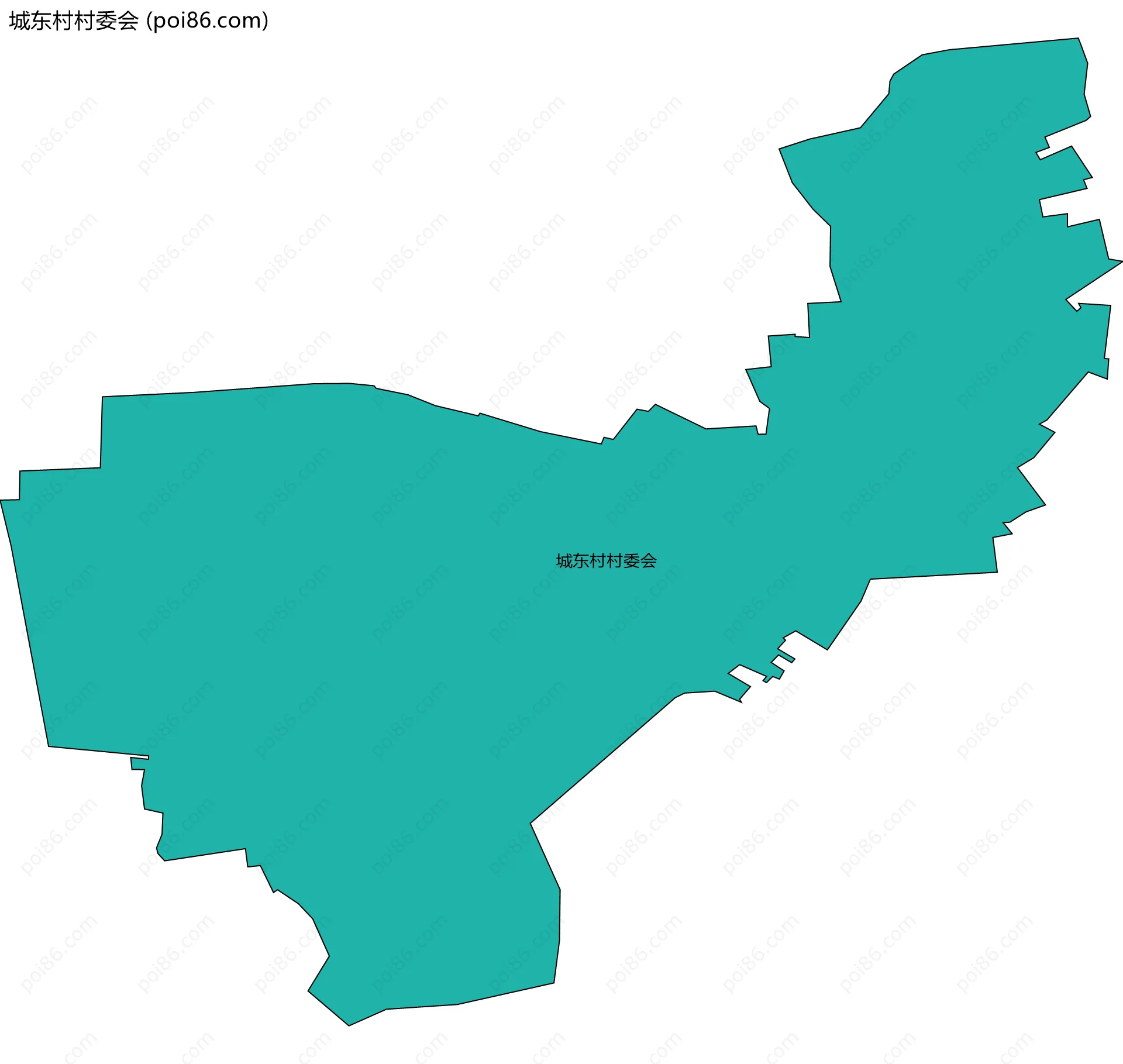 城东村村委会边界地图