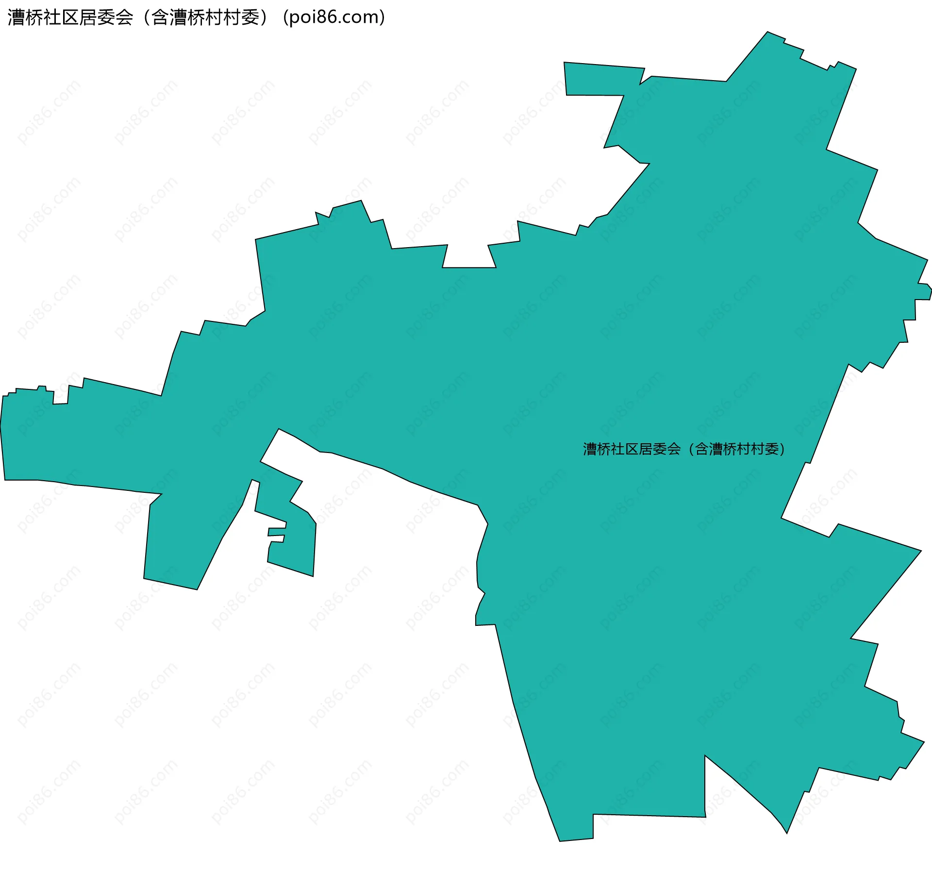 漕桥社区居委会（含漕桥村村委）边界地图