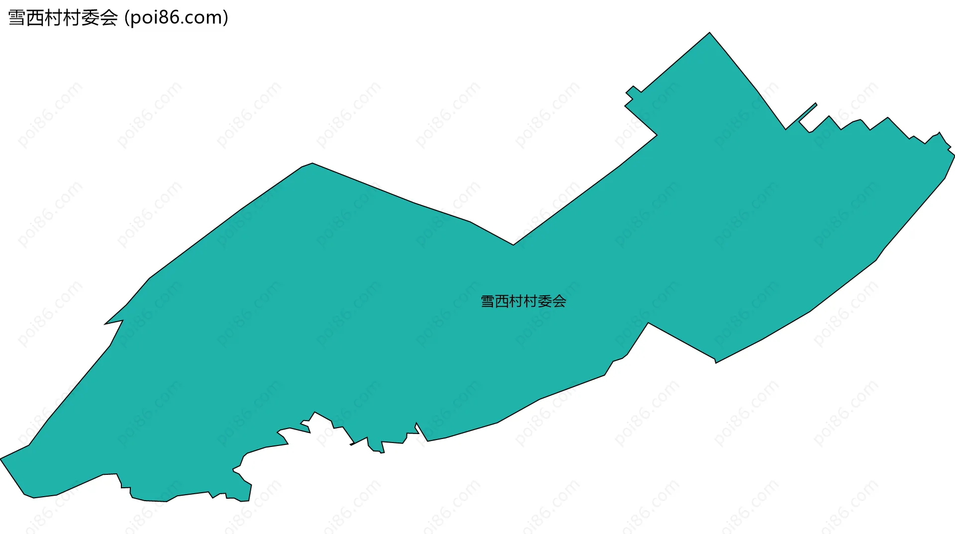 雪西村村委会边界地图