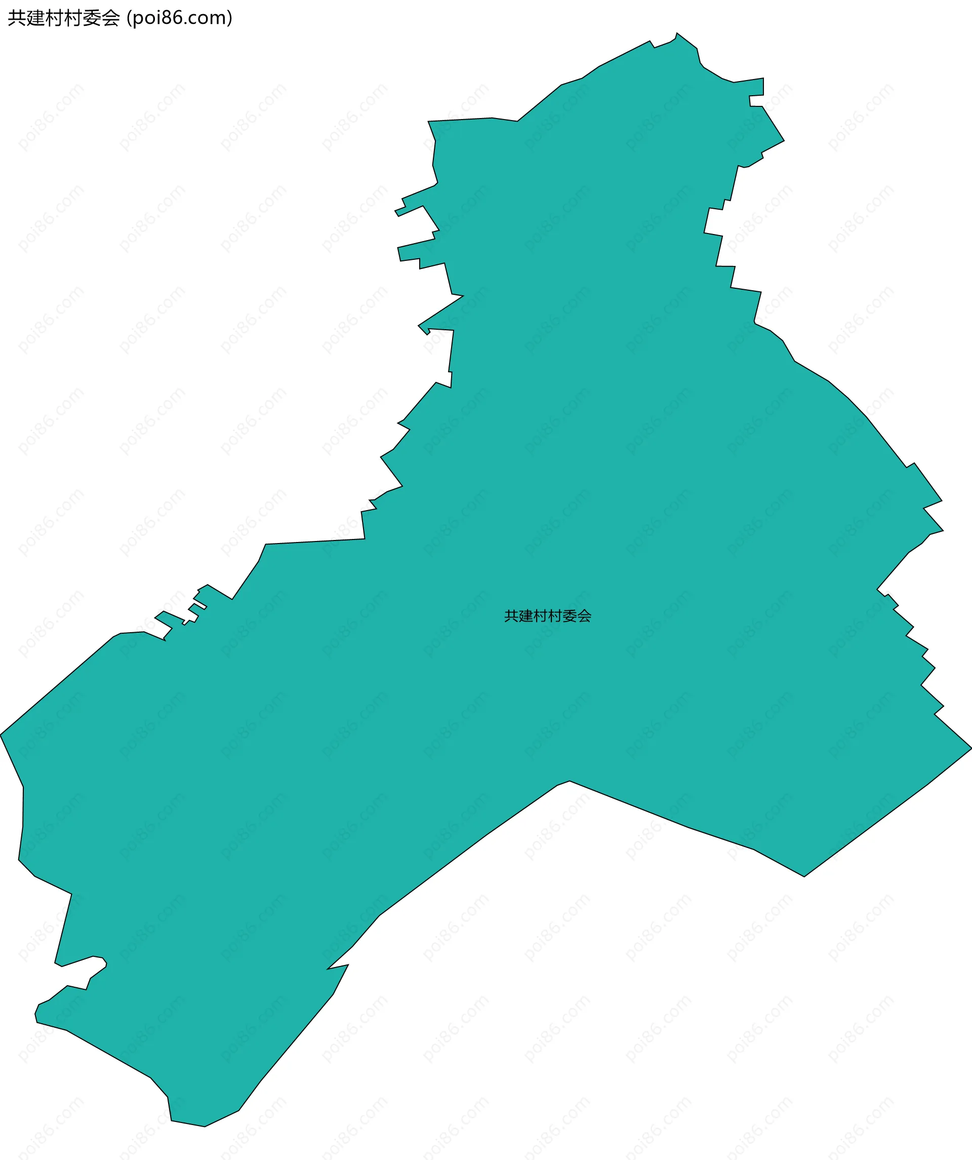 共建村村委会边界地图