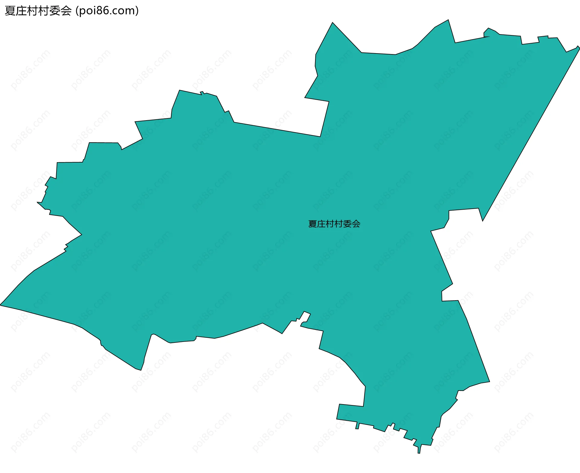 夏庄村村委会边界地图