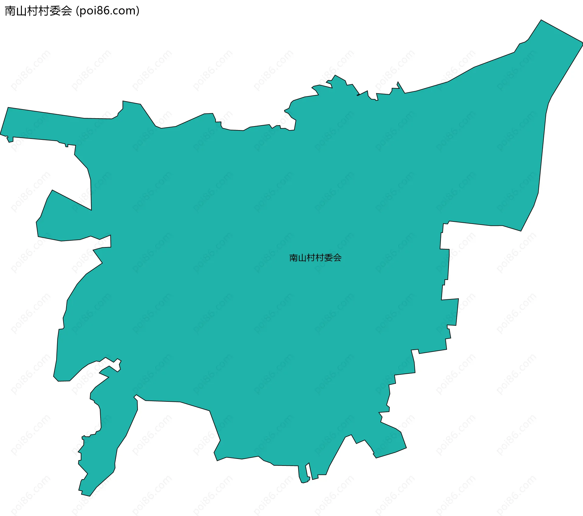 南山村村委会边界地图