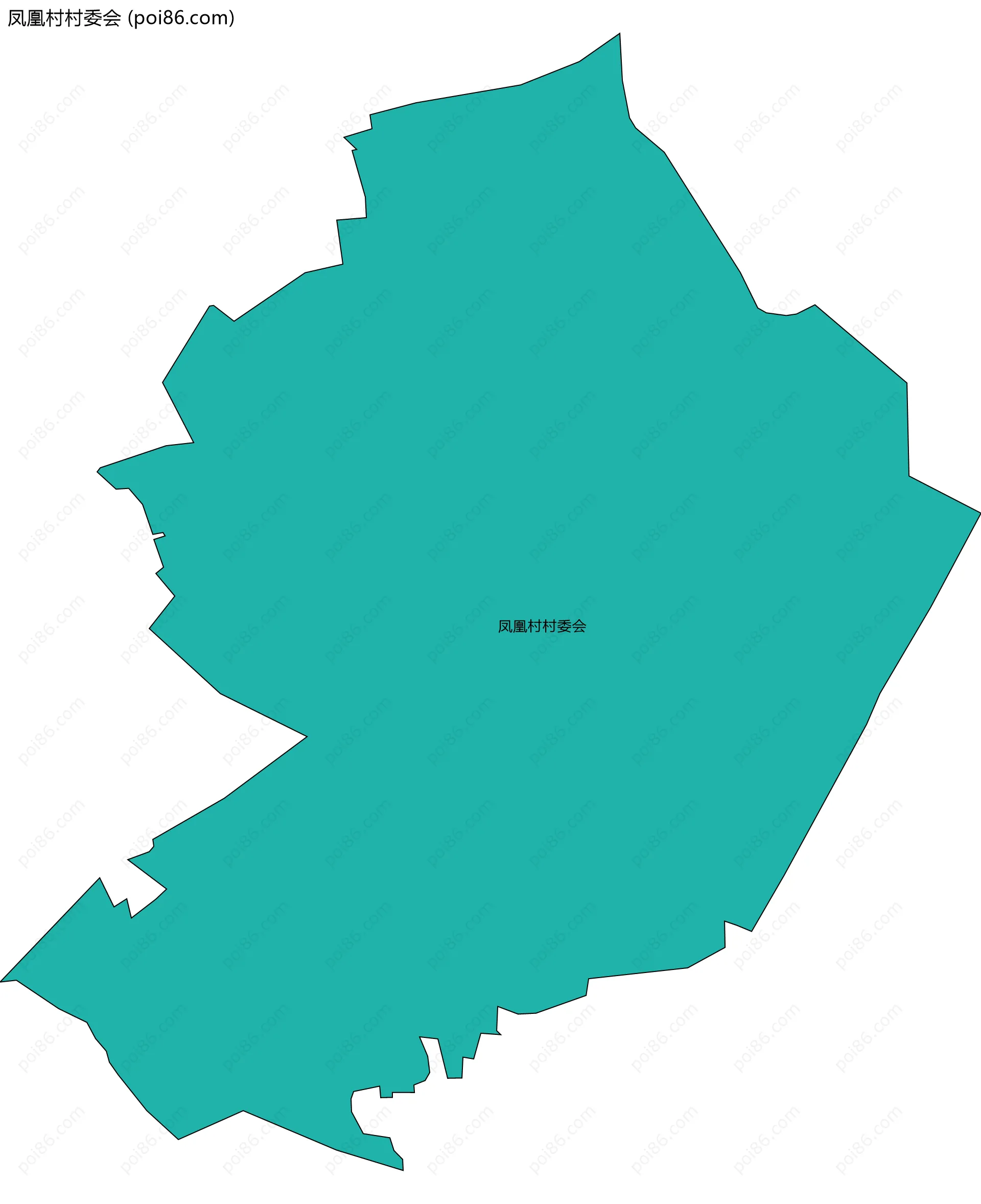 凤凰村村委会边界地图