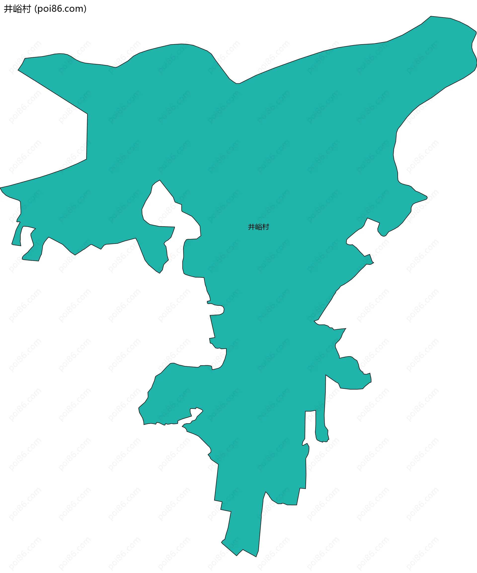 井峪村边界地图