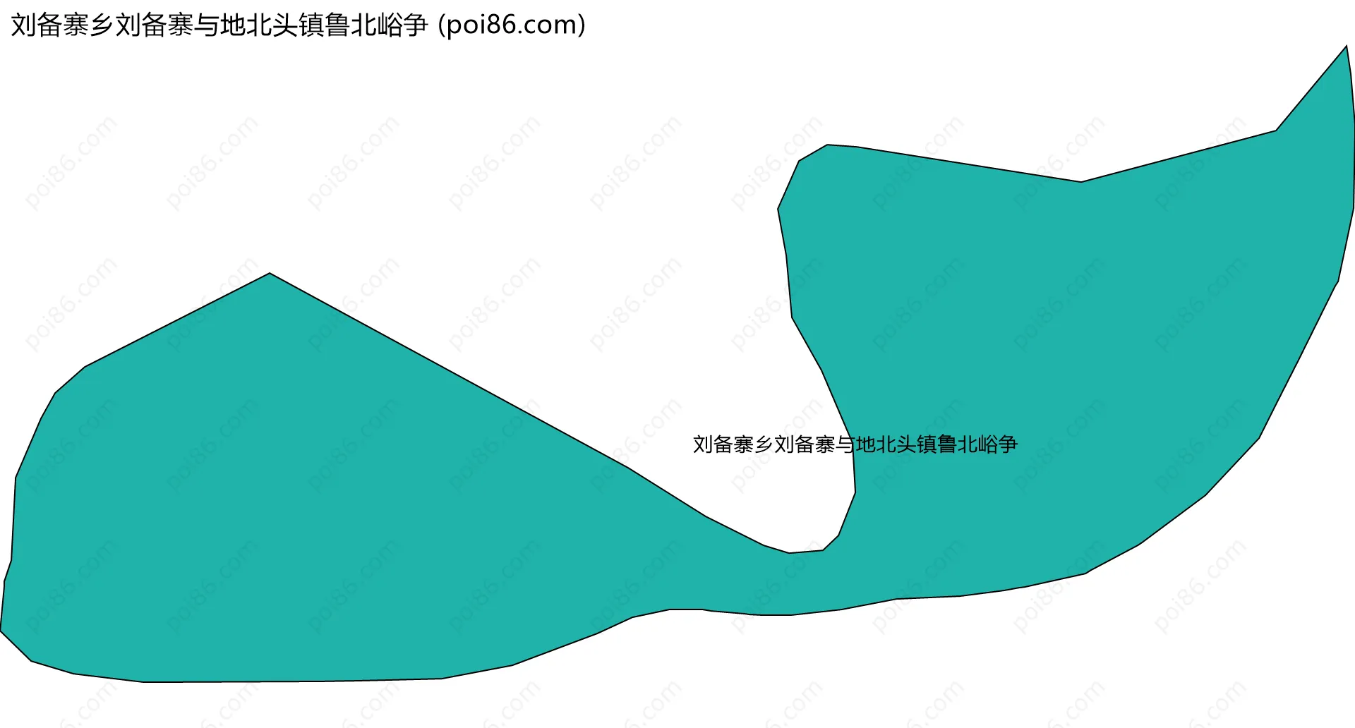 刘备寨乡刘备寨与地北头镇鲁北峪争边界地图