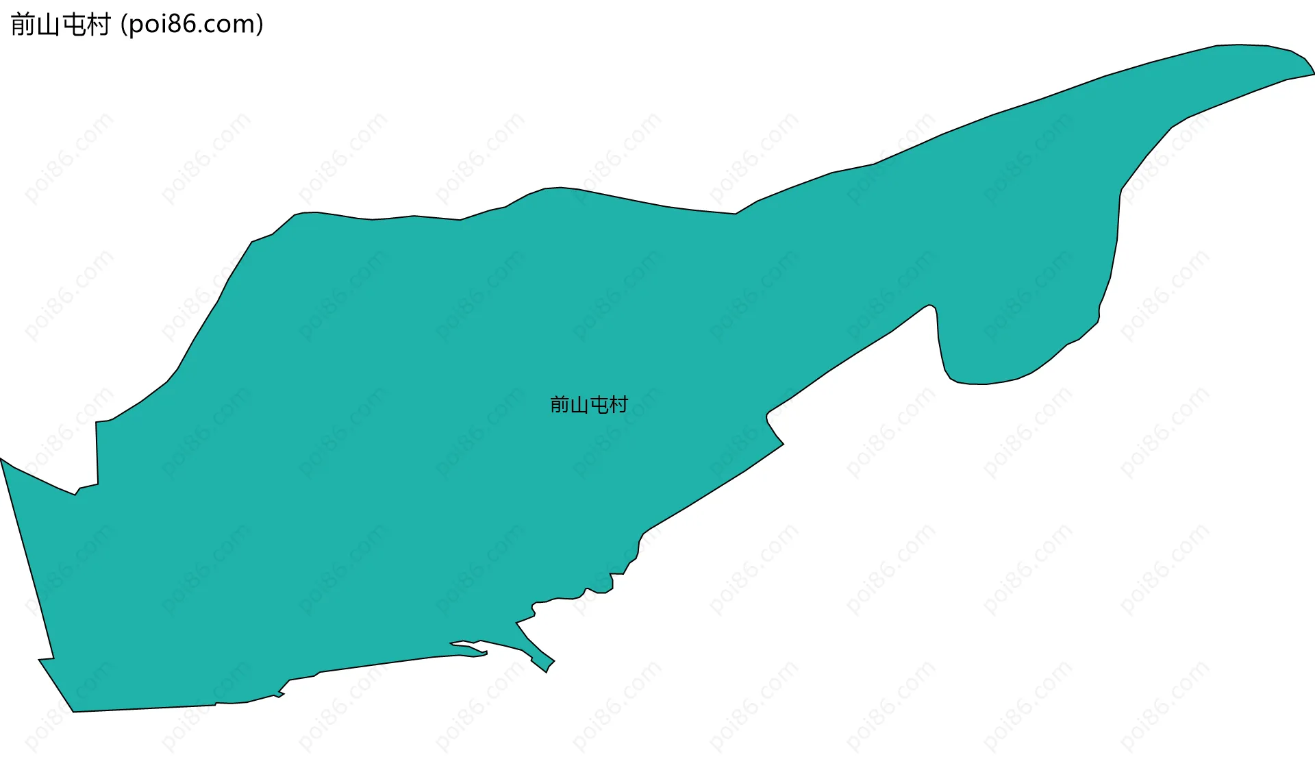 前山屯村边界地图