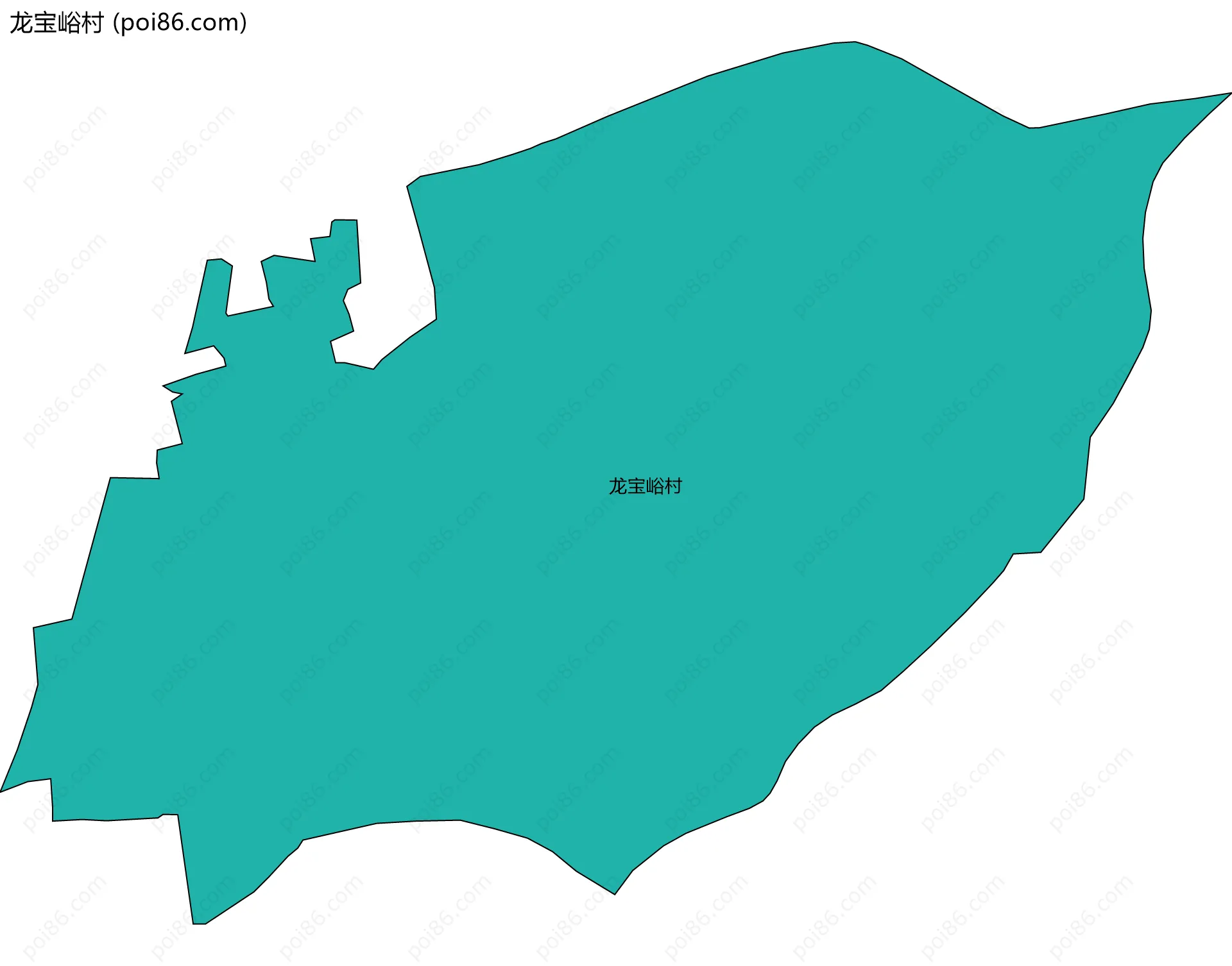龙宝峪村边界地图