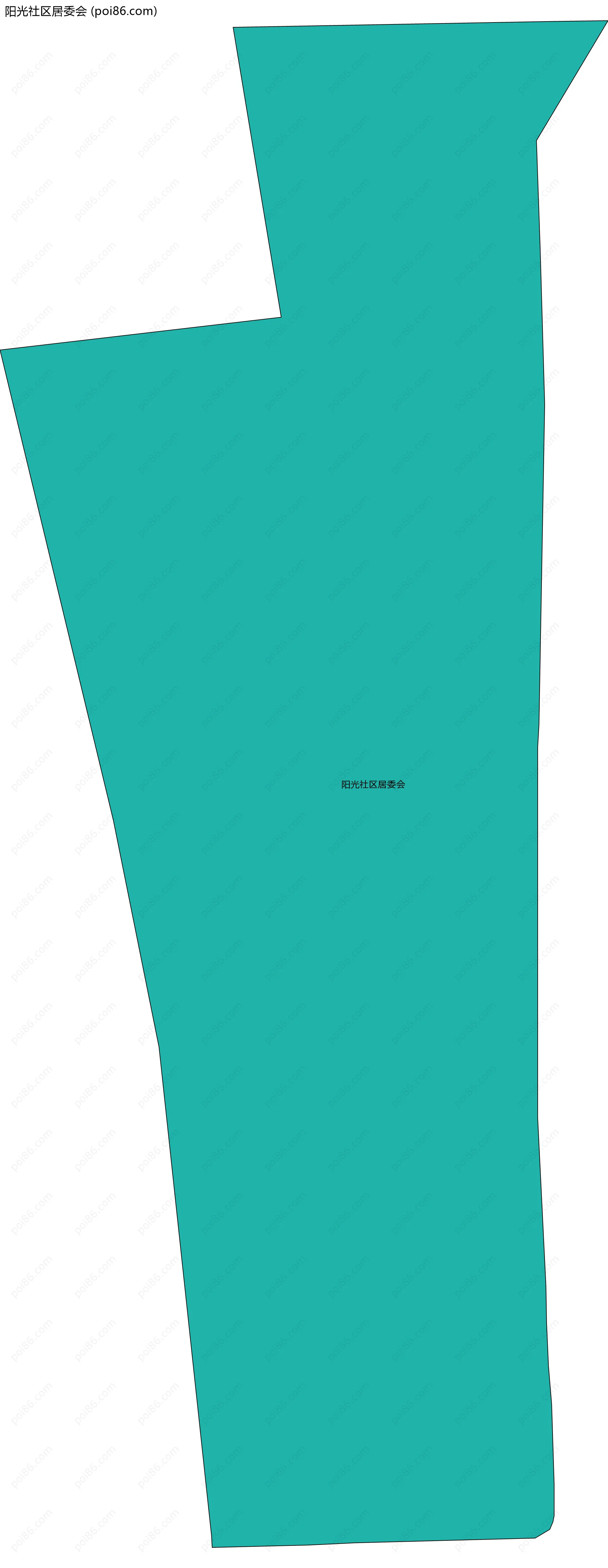 阳光社区居委会边界地图