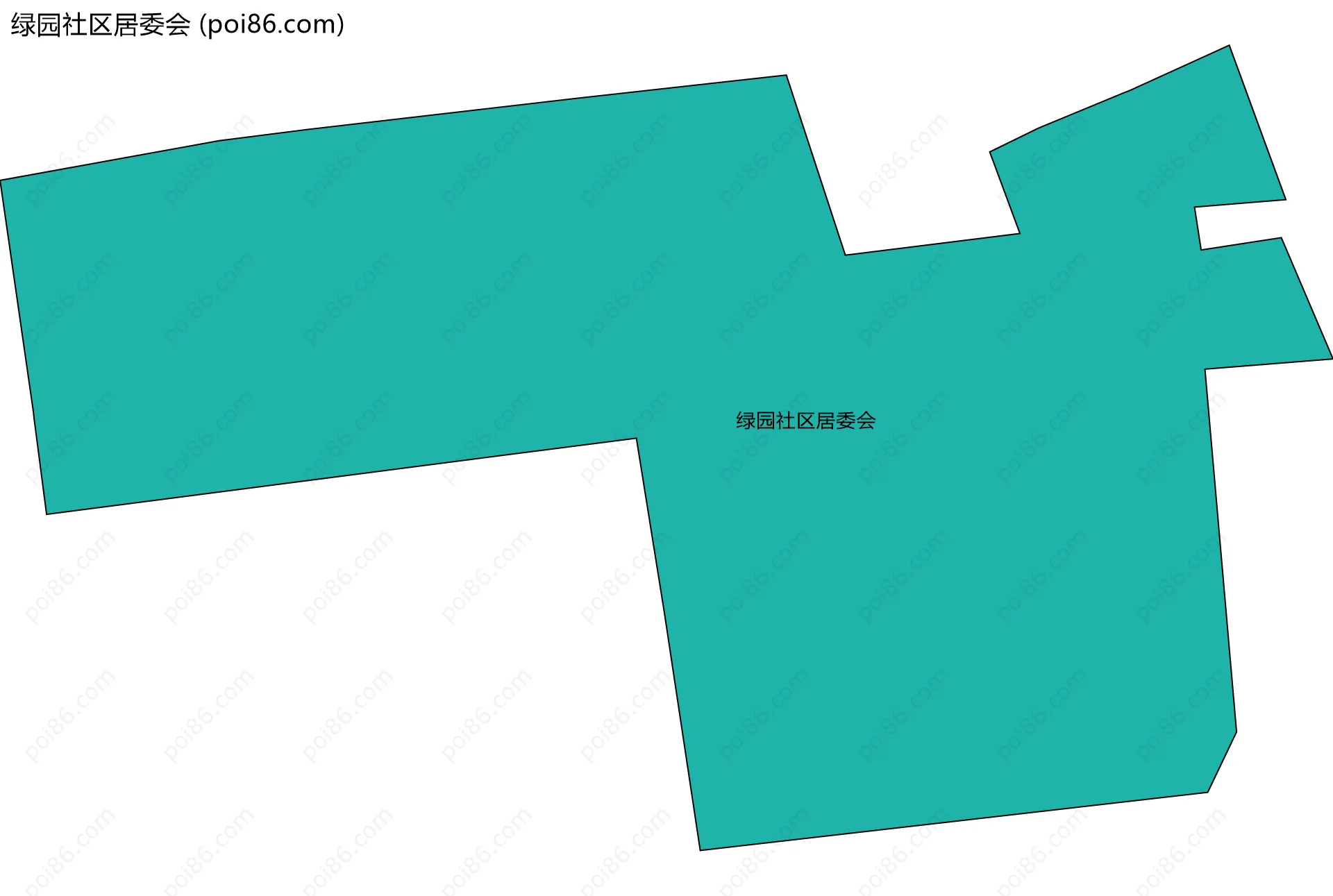 绿园社区居委会边界地图