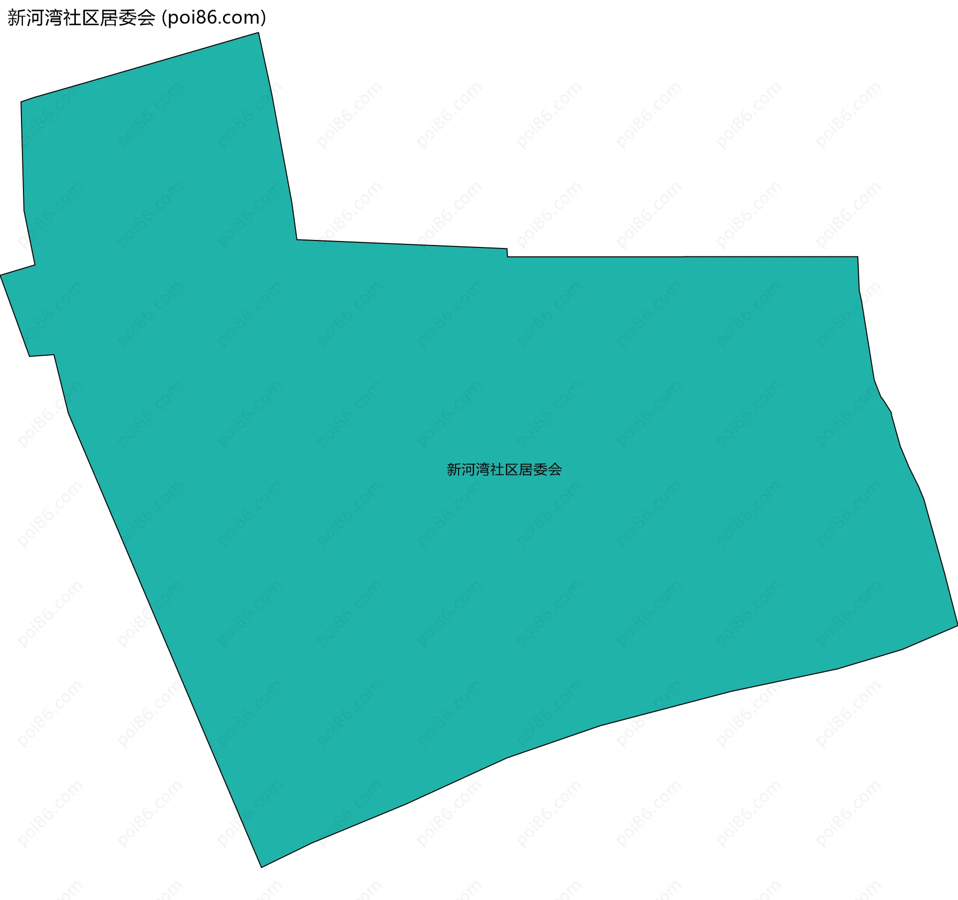 新河湾社区居委会边界地图